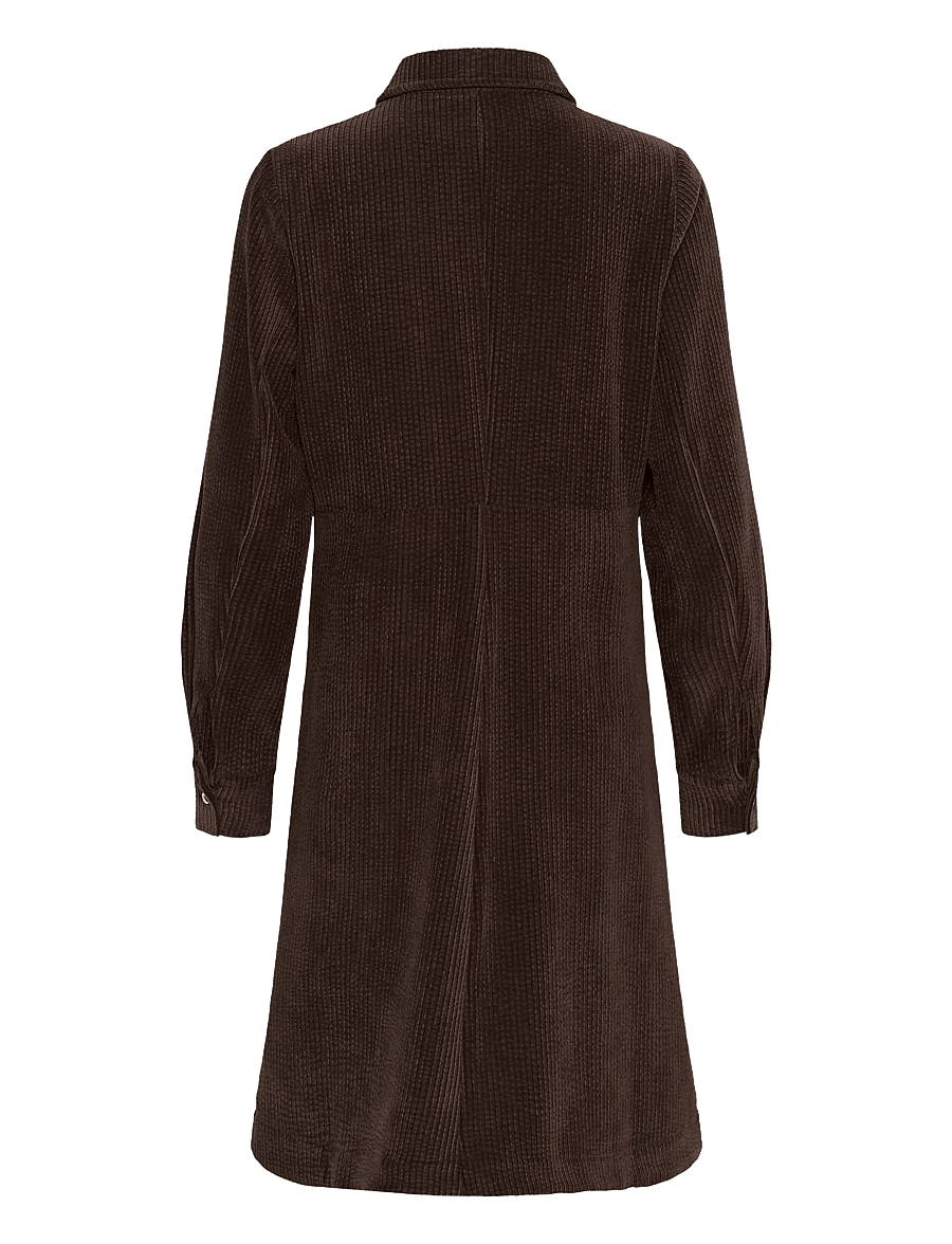 Culture - CUannike Dress - skjortklänningar - coffee bean - 1