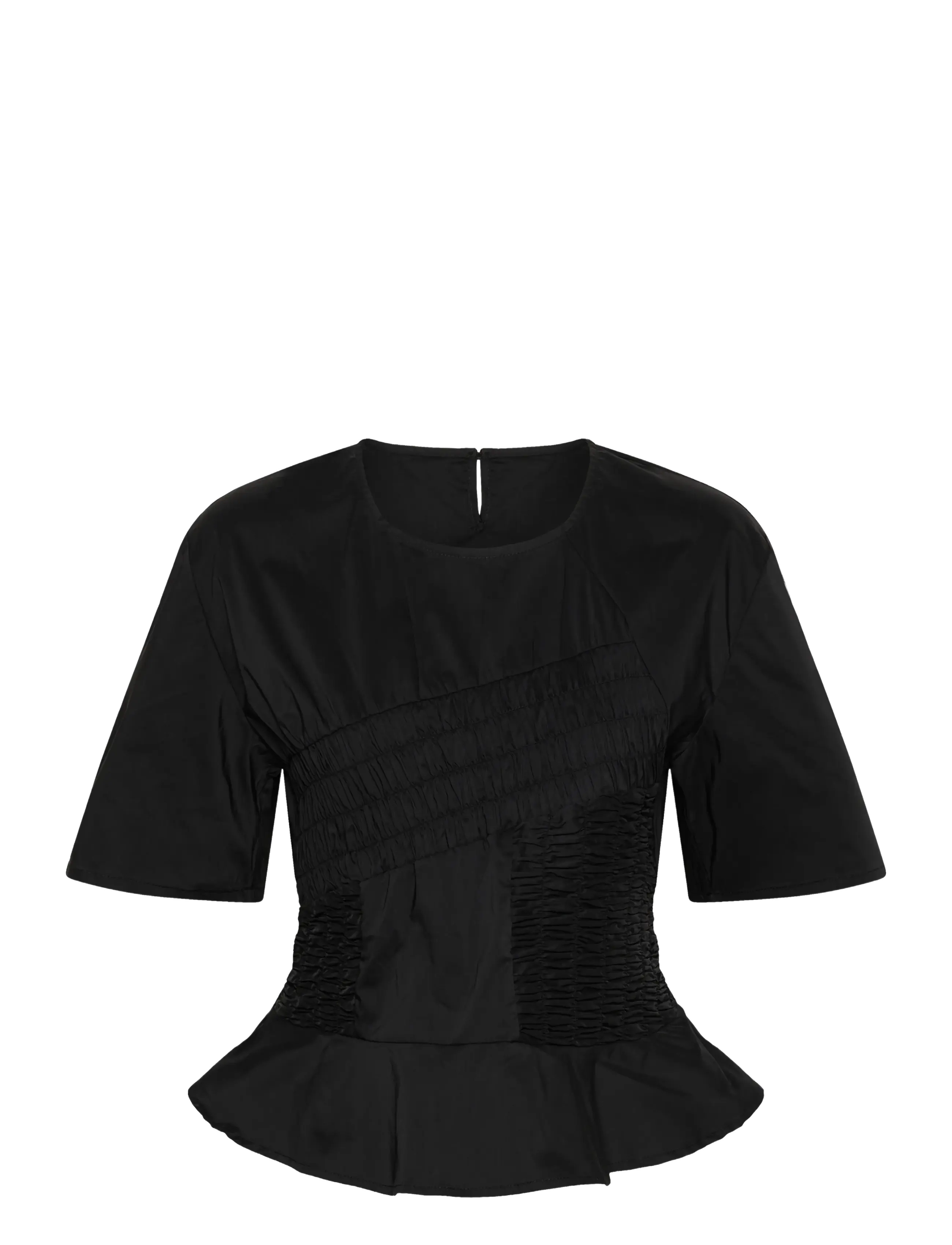 Culture CUajda Antoinett SS Blouse - Bluser - BLACK / black