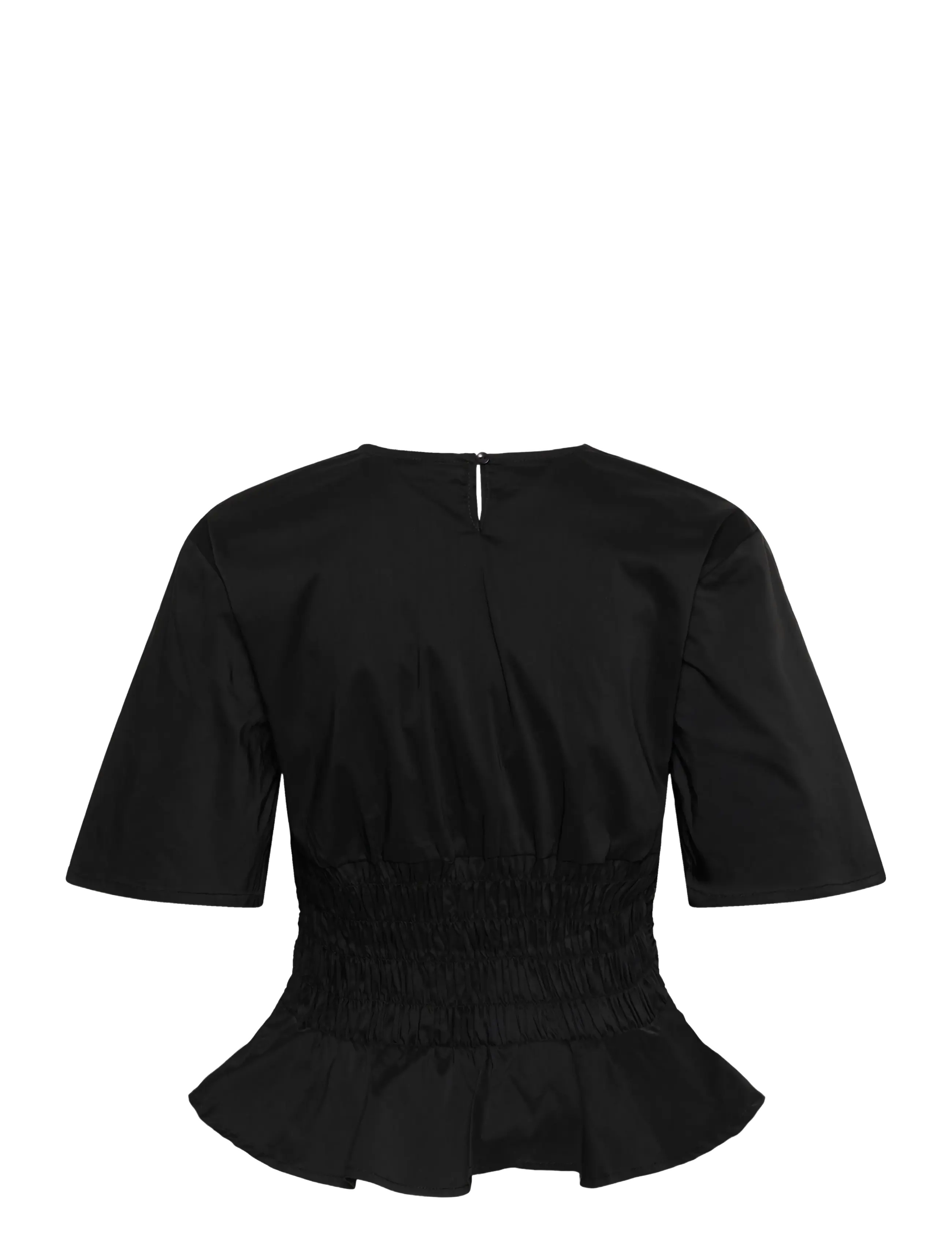 Culture - CUajda Antoinett SS Blouse - kortærmede bluser - black - 1