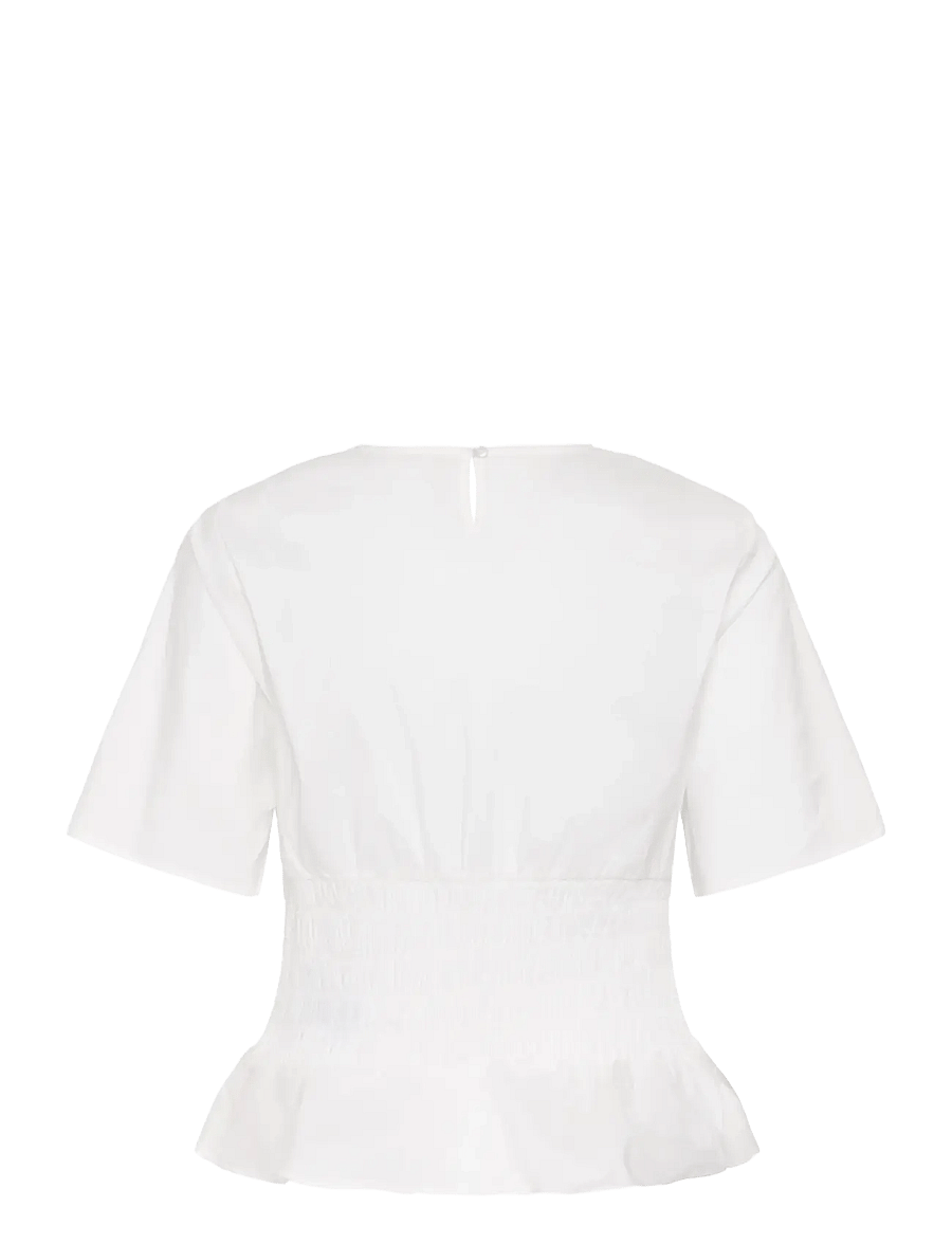 Culture - CUajda Antoinett SS Blouse - kortærmede bluser - spring gardenia - 1