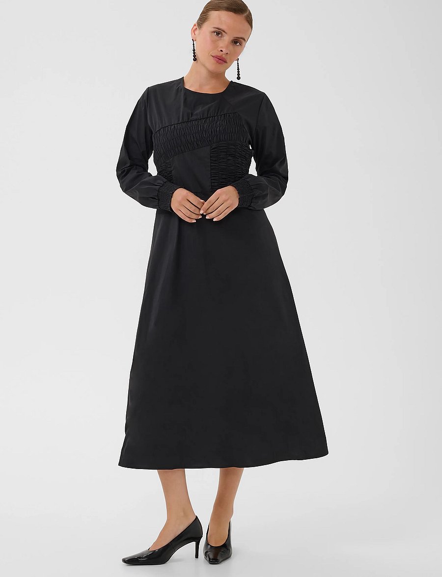 Culture - CUajda Antoinett Dress - midi kjoler - black - 2