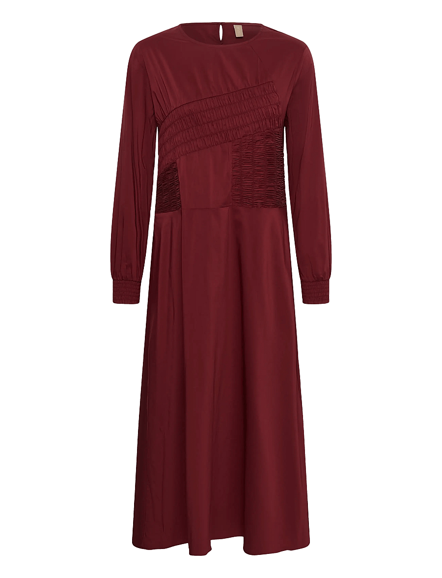 Culture - CUajda Antoinett Dress - midi kjoler - chocolate truffle - 0