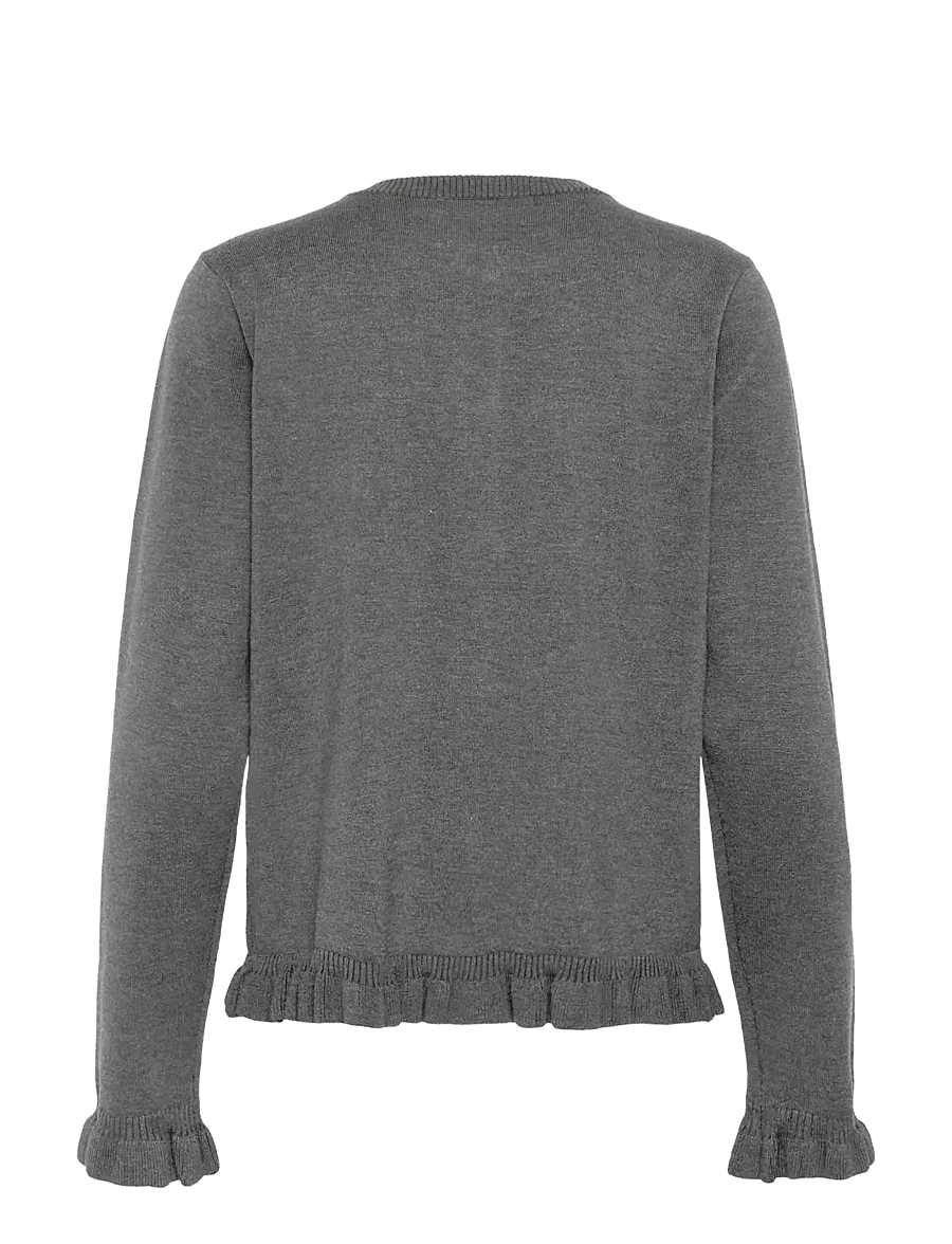 Culture - CUclare Annemarie Frill Cardigan - kardiganid - mid grey melange - 1