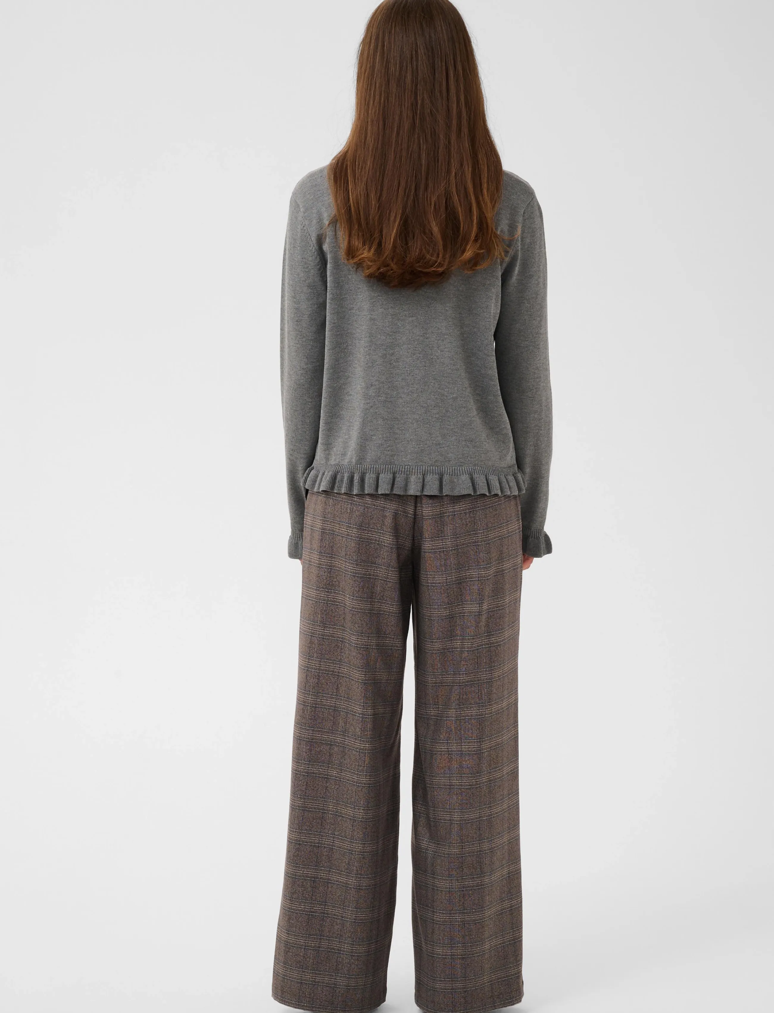 Culture - CUclare Annemarie Frill Cardigan - kardiganid - mid grey melange - 4