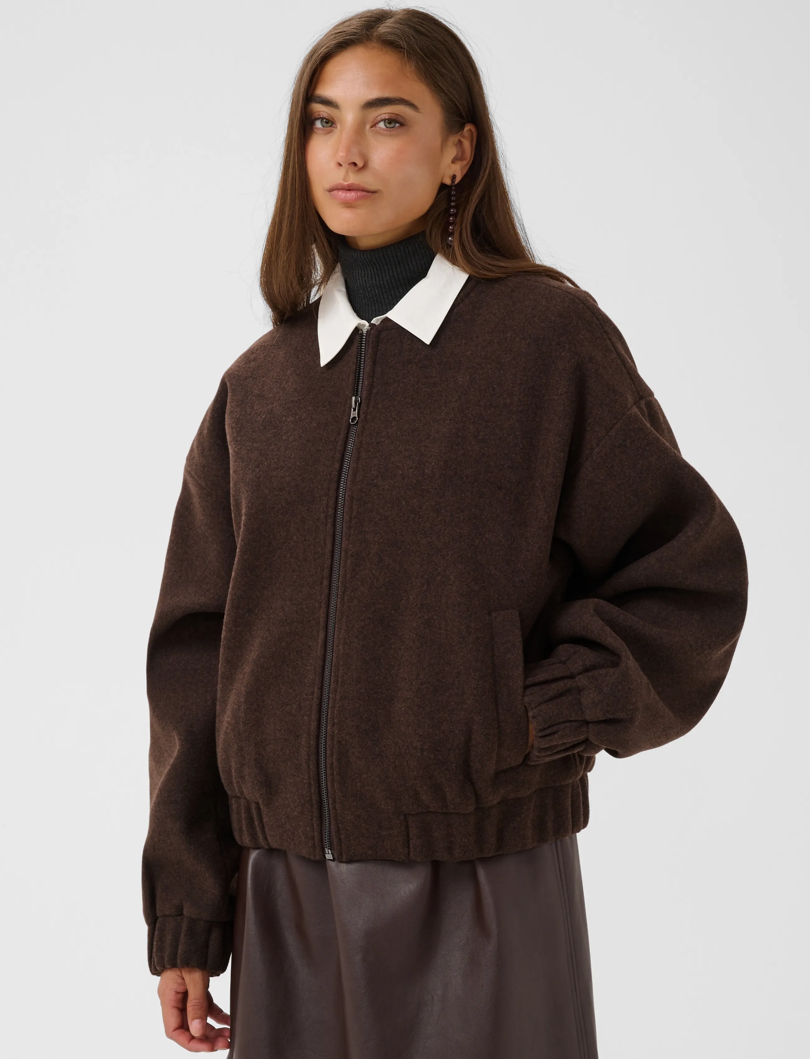 Culture - CUpalona BomberJacket - bomberjacken - coffee bean melange - 2