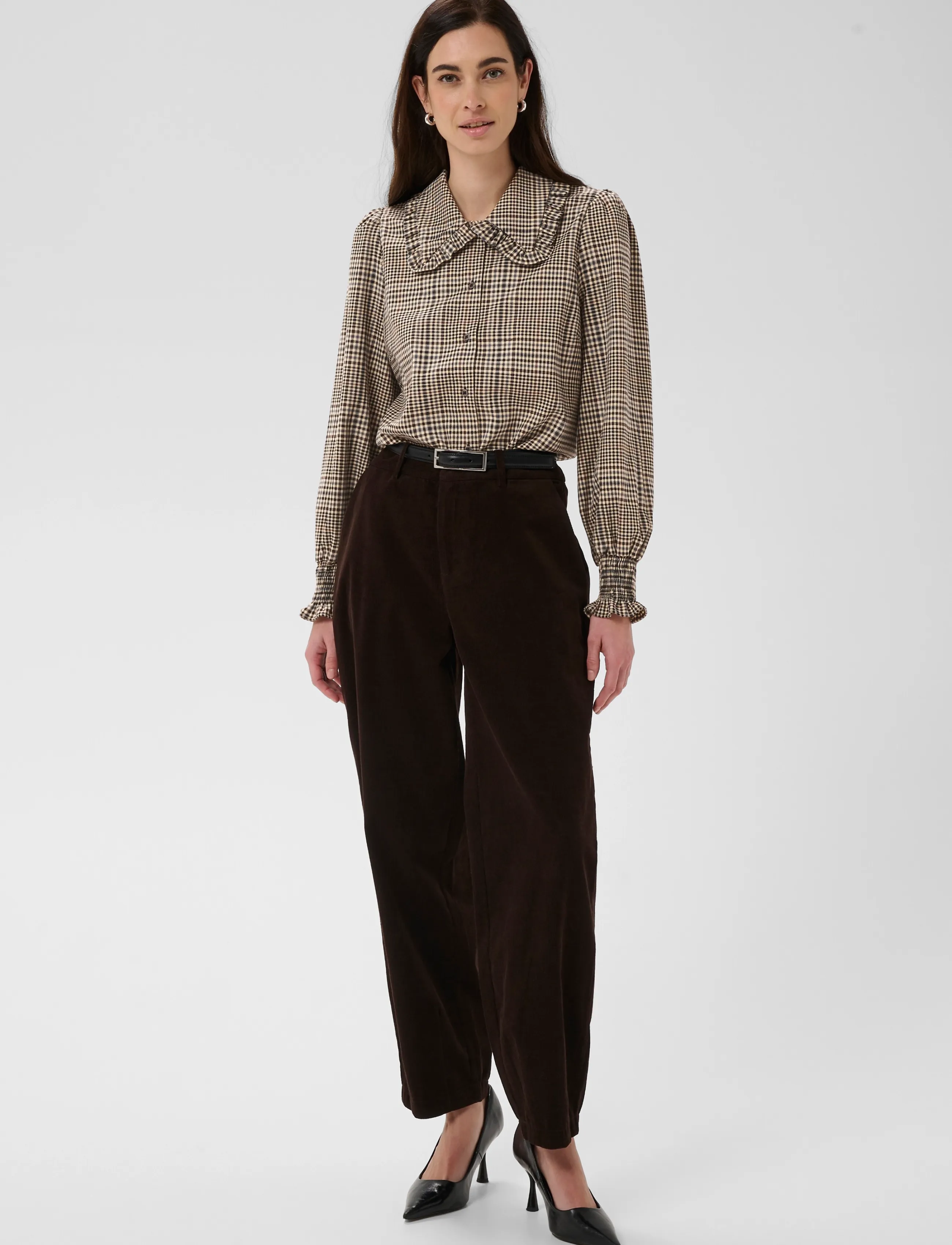 Culture - CUbirsen Shirt - langärmlige hemden - black check - 3