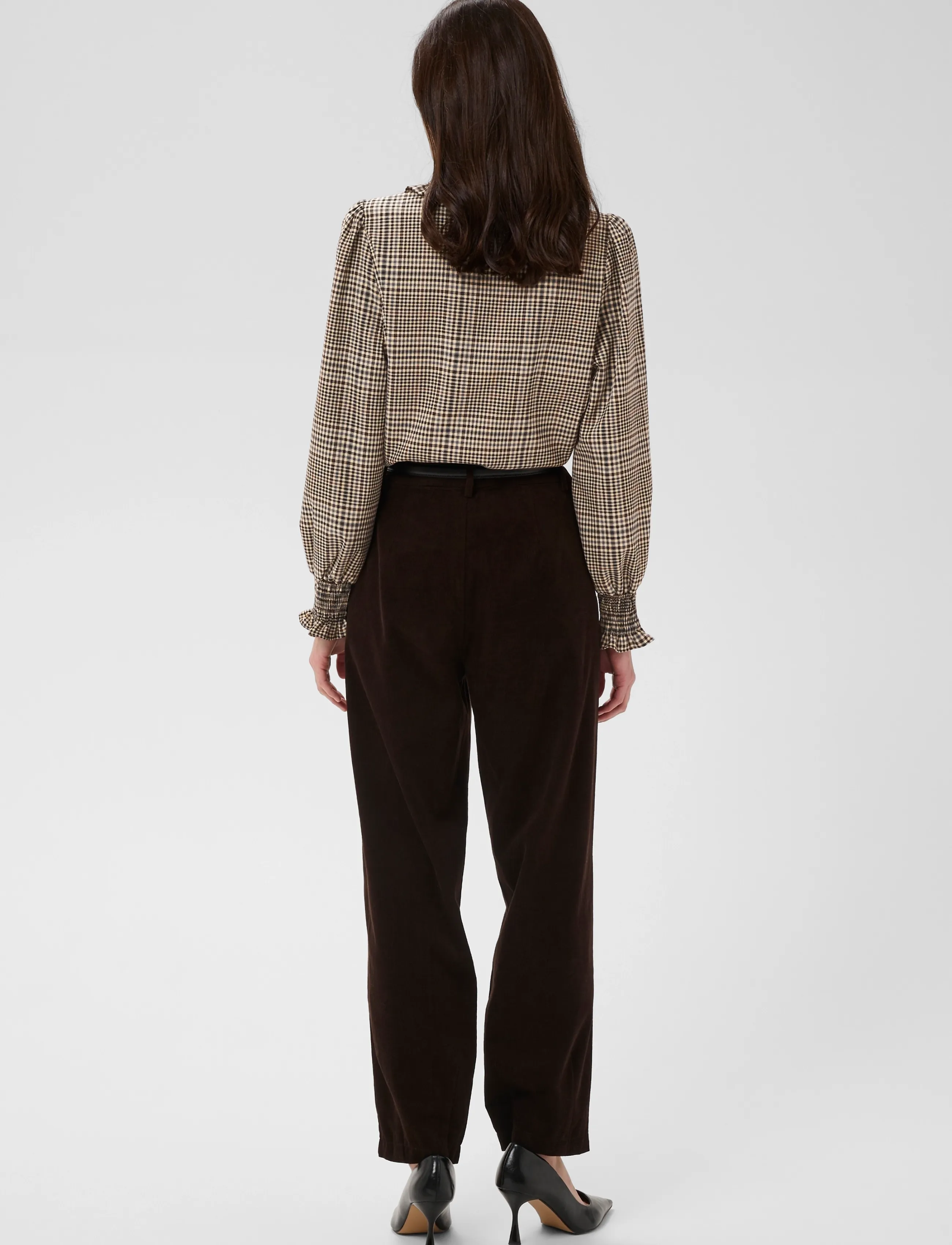 Culture - CUbirsen Shirt - langärmlige hemden - black check - 4