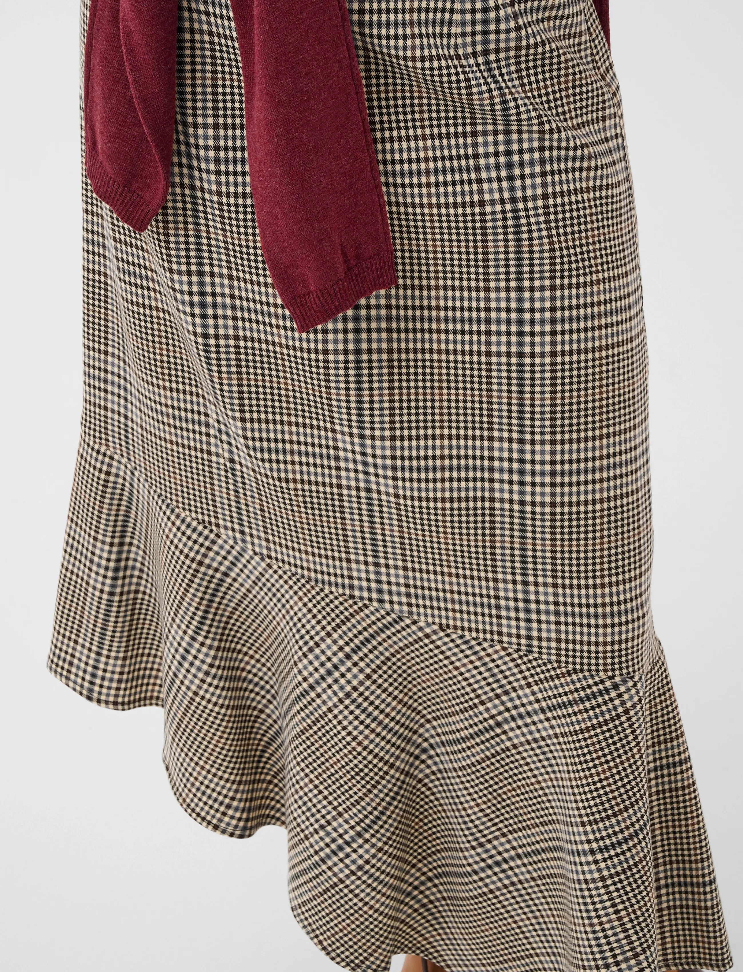 Culture - CUbirsen Long Skirt - black check - 5
