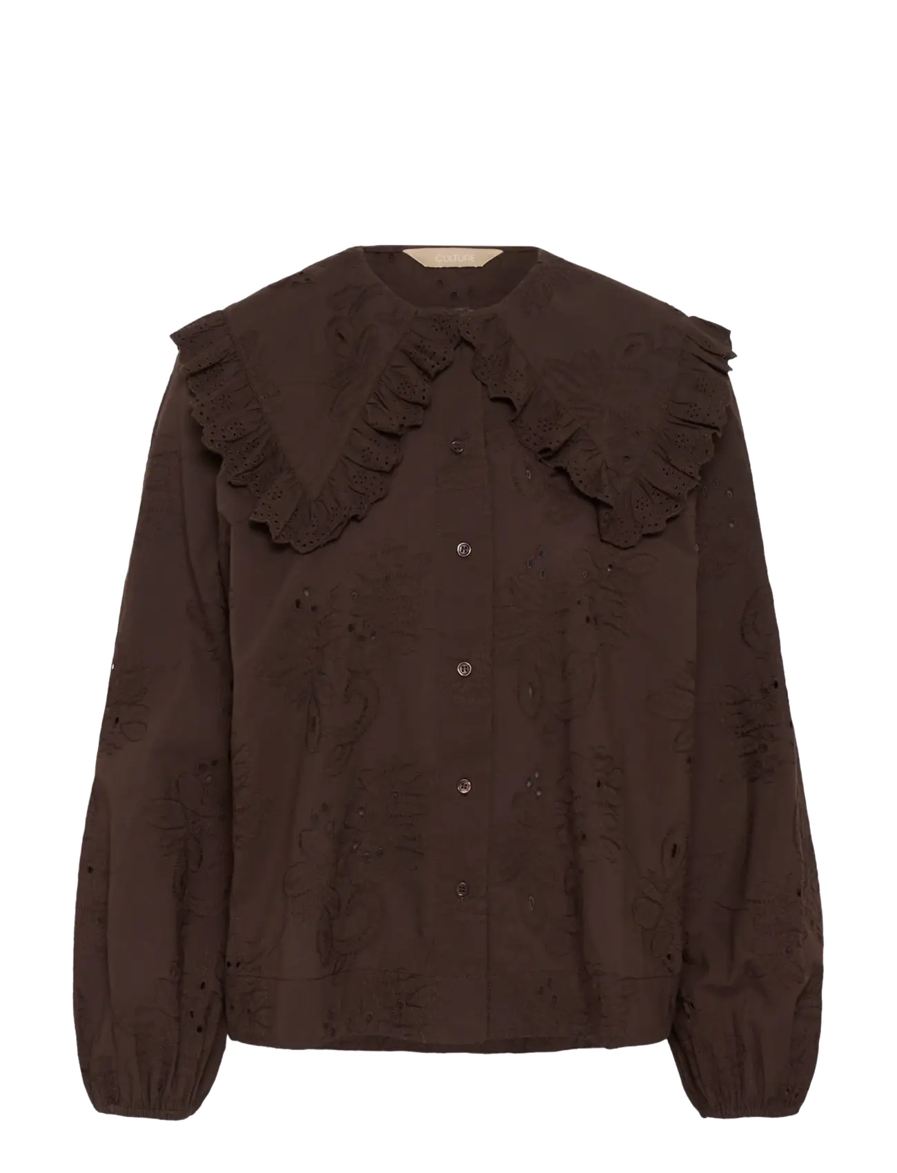 Culture CUclaramille Shirt - Langærmede skjorter - COFFEE BEAN / brown