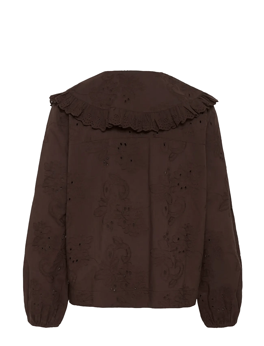 Culture - CUclaramille Shirt - langærmede skjorter - coffee bean - 1