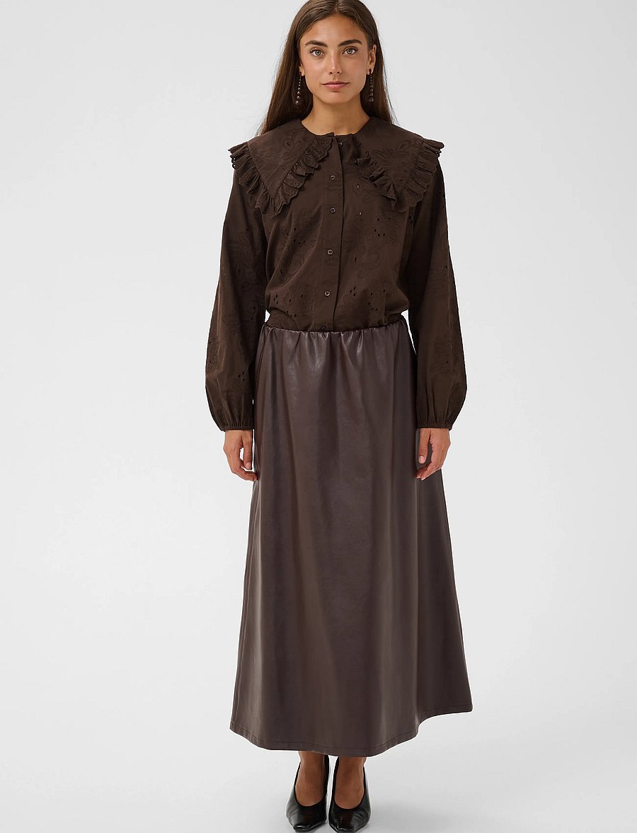 Culture - CUclaramille Shirt - langærmede skjorter - coffee bean - 3