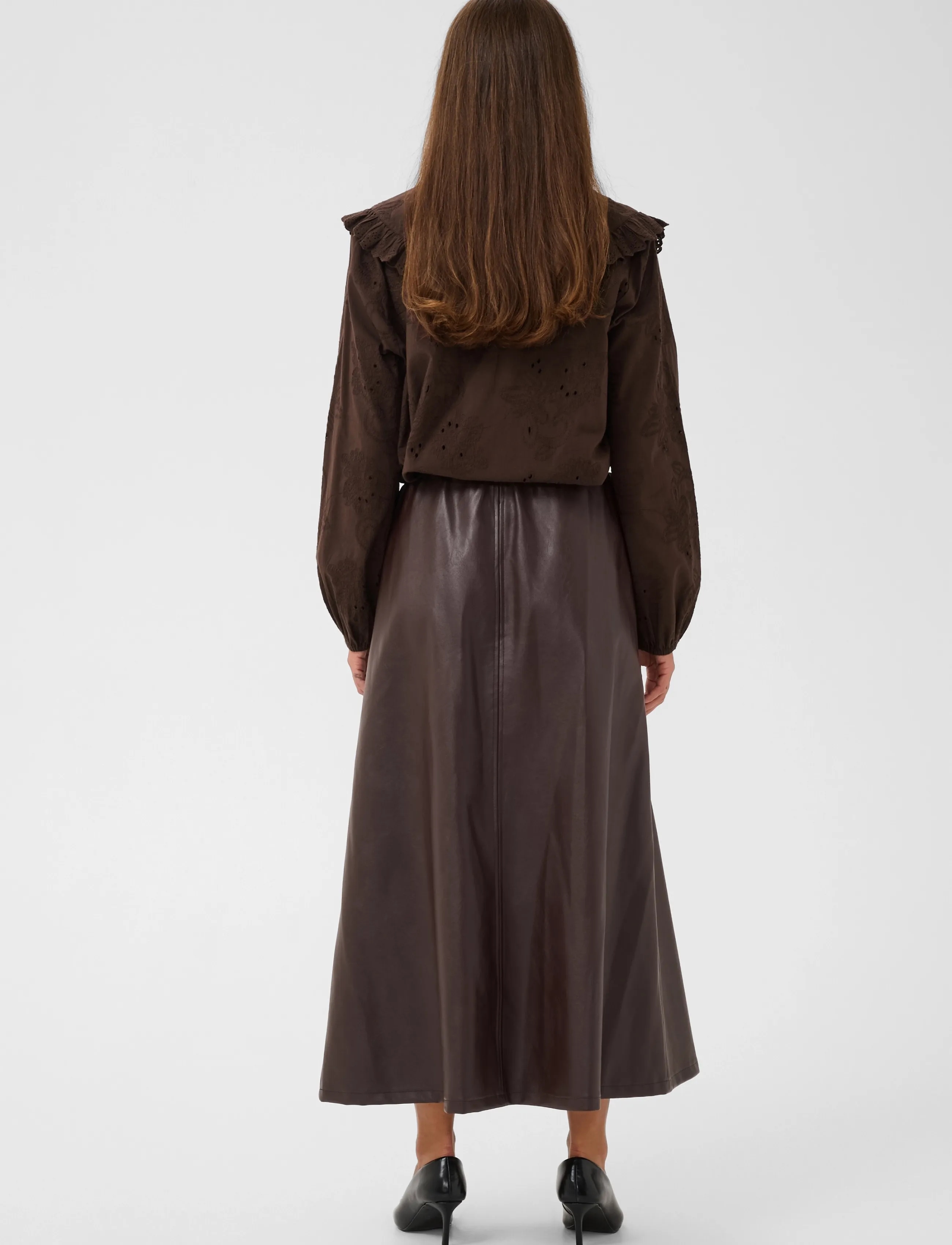 Culture - CUclaramille Shirt - langærmede skjorter - coffee bean - 4