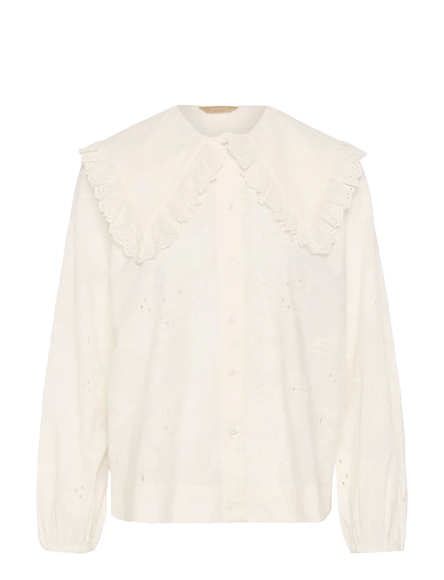 Culture - CUclaramille Shirt - langærmede skjorter - spring gardenia - 0