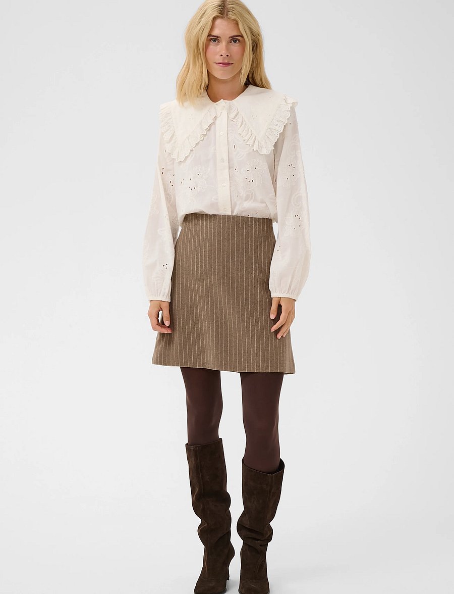 Culture - CUclaramille Shirt - langærmede skjorter - spring gardenia - 3