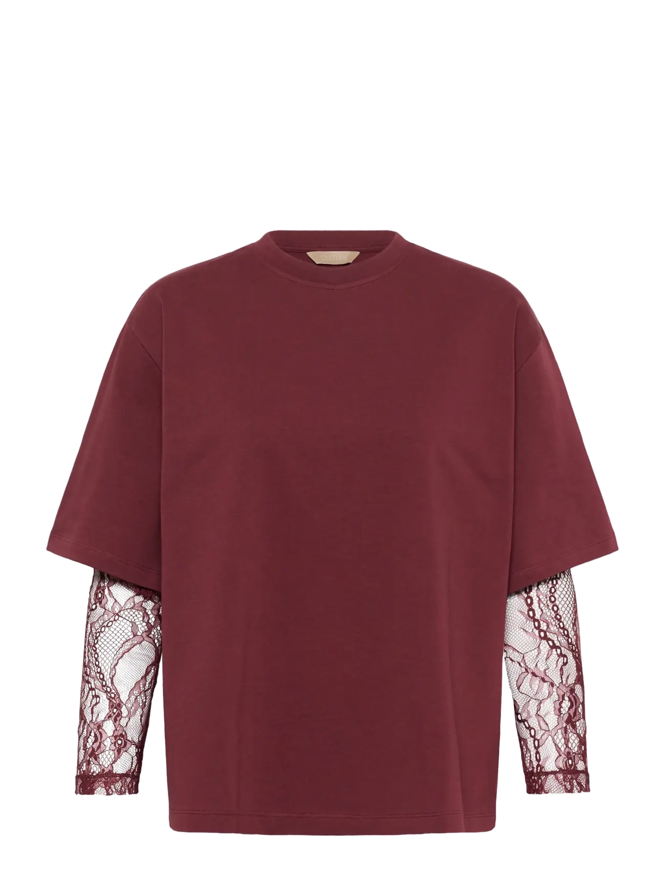 Culture CUcolum T-Shirt - T-Shirts & Tops - CHOCOLATE TRUFFLE / burgundy
