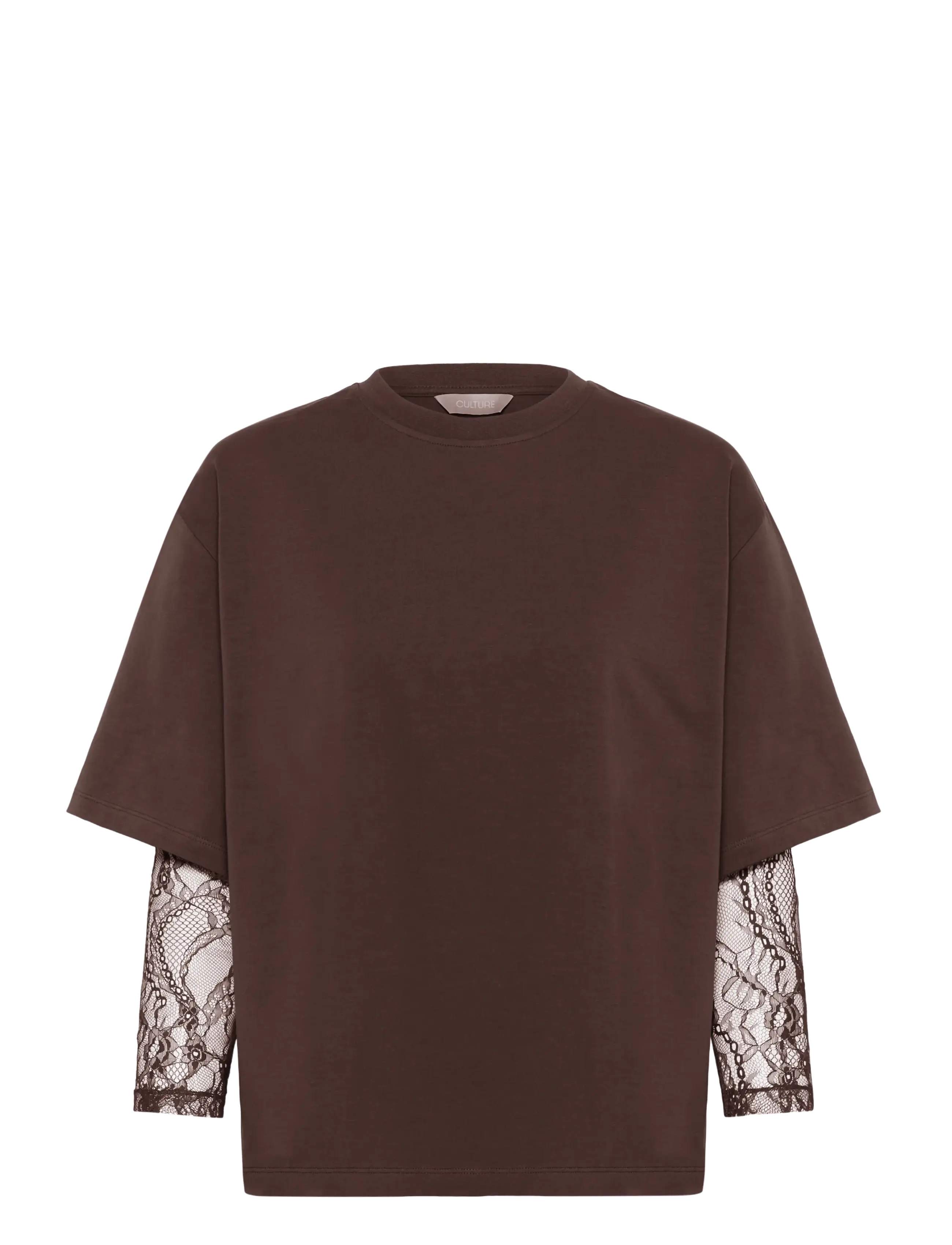 Culture CUcolum T-Shirt - T-Shirts & Tops - COFFEE BEAN / brown