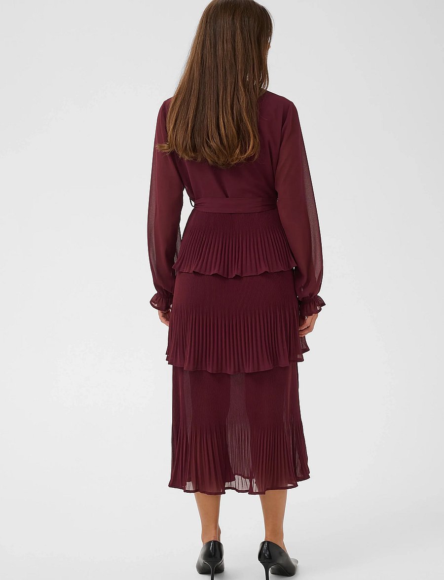 Culture - CUcat Fika Dress - maksikleidid - zinfandel - 3