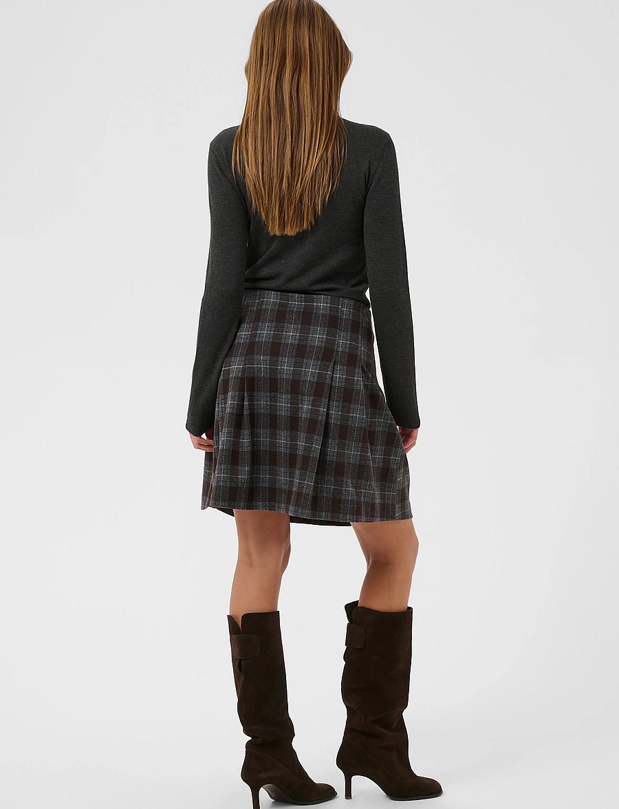 Culture - CUkalli Skirt - kurze röcke - brown check - 4