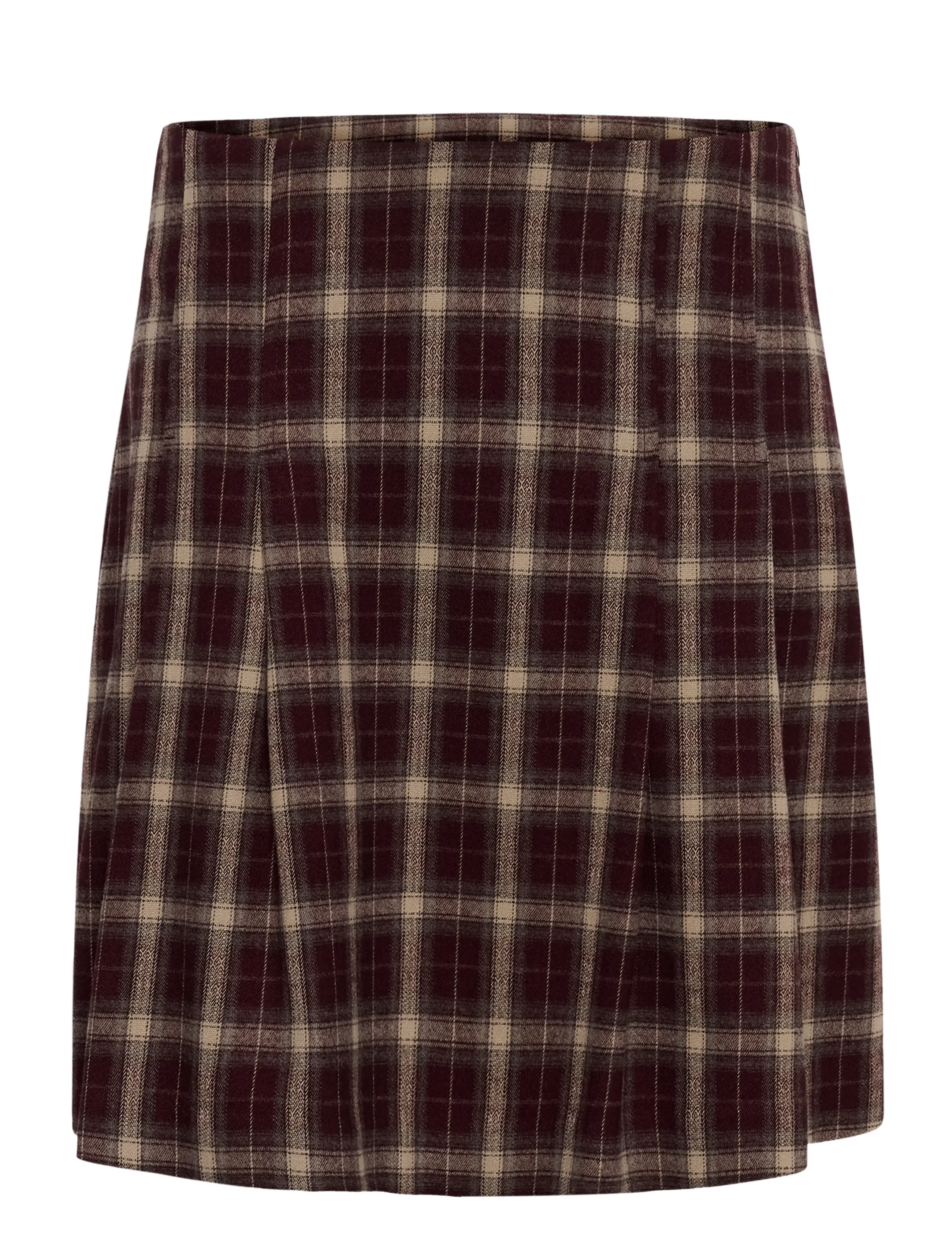 Culture CUkalli Skirt - Clothing - ZINFANDEL CHECK / burgundy