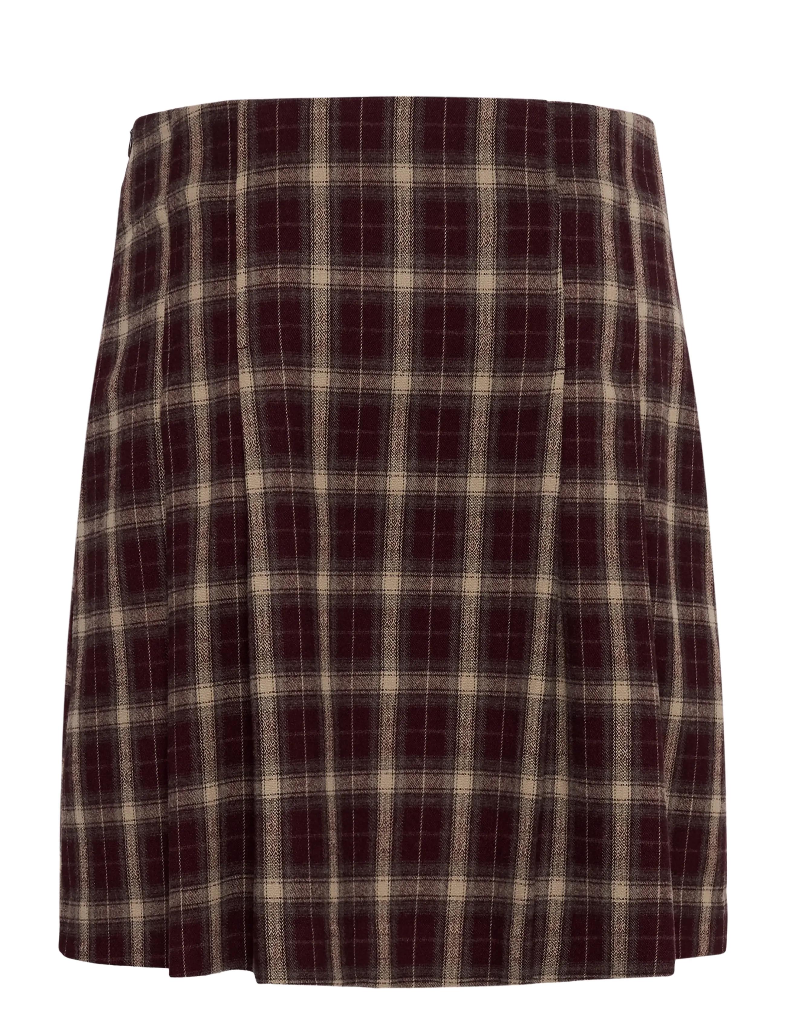 Culture - CUkalli Skirt - short skirts - zinfandel check - 1