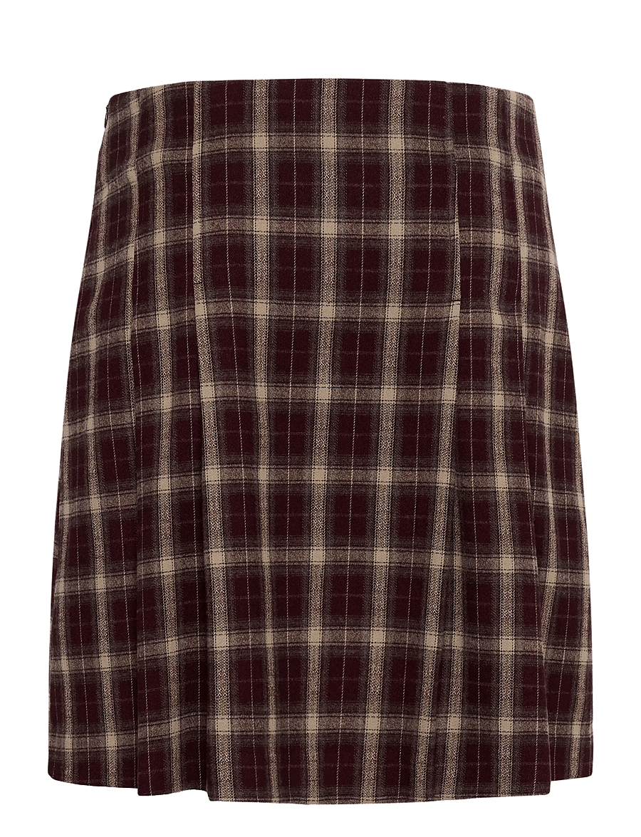 Culture - CUkalli Skirt - short skirts - zinfandel check - 1