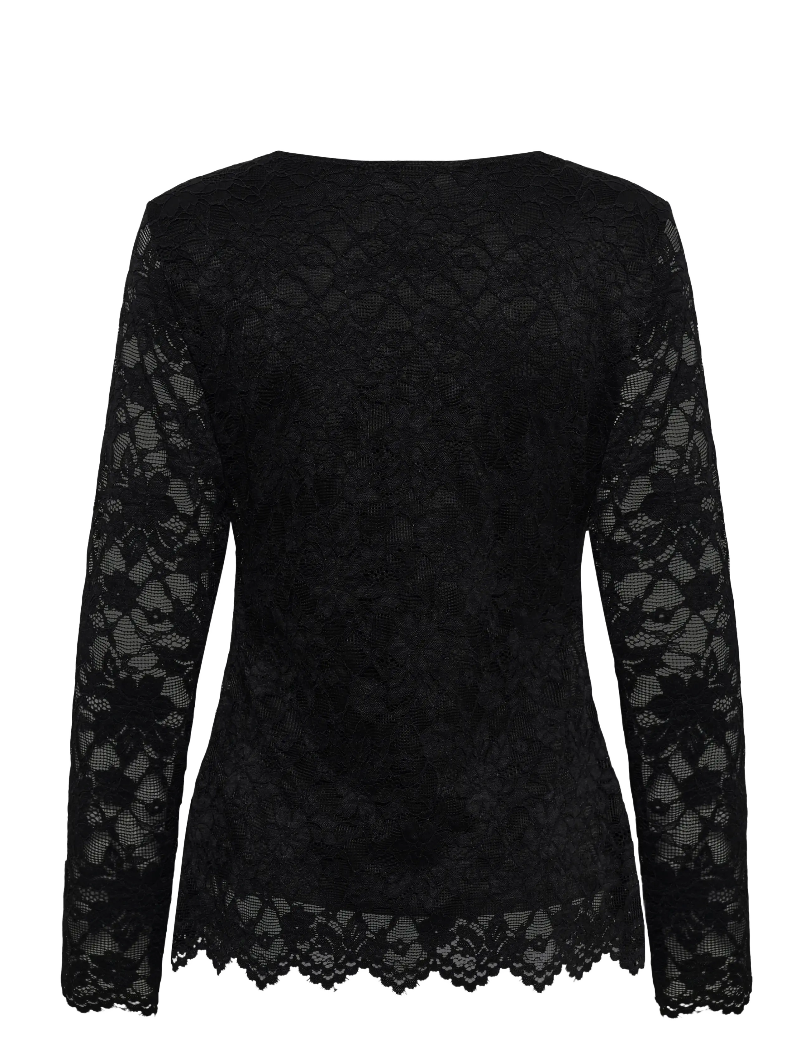 Culture - CUlively Blouse - long sleeved blouses - black - 1