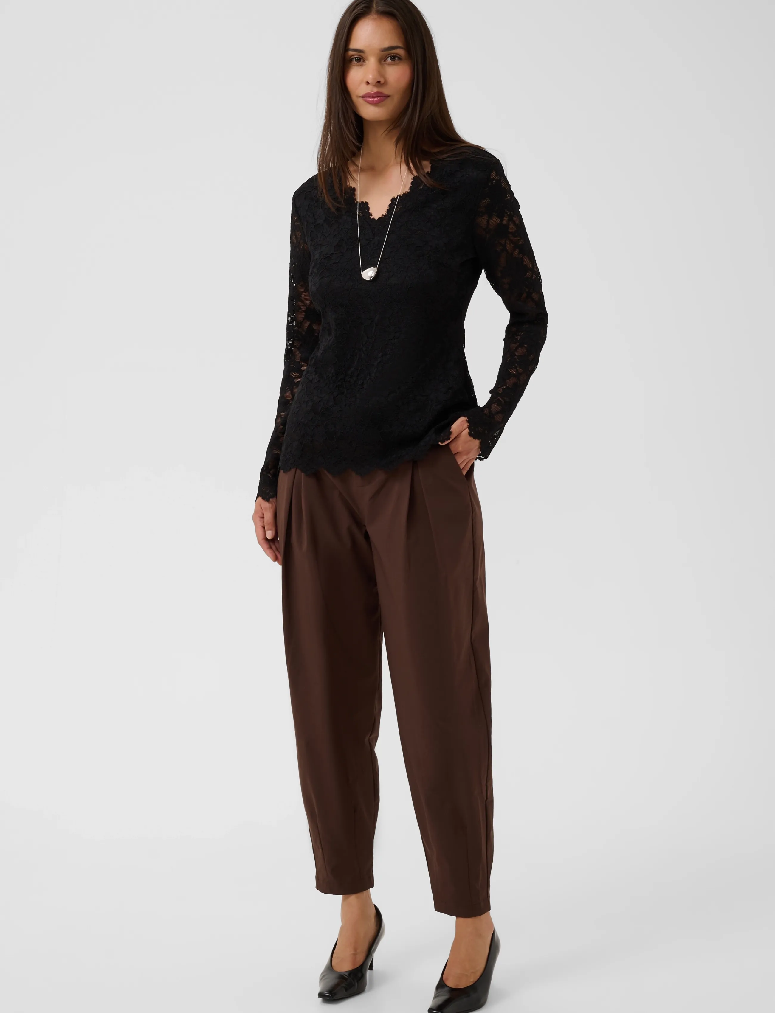 Culture - CUlively Blouse - long sleeved blouses - black - 3