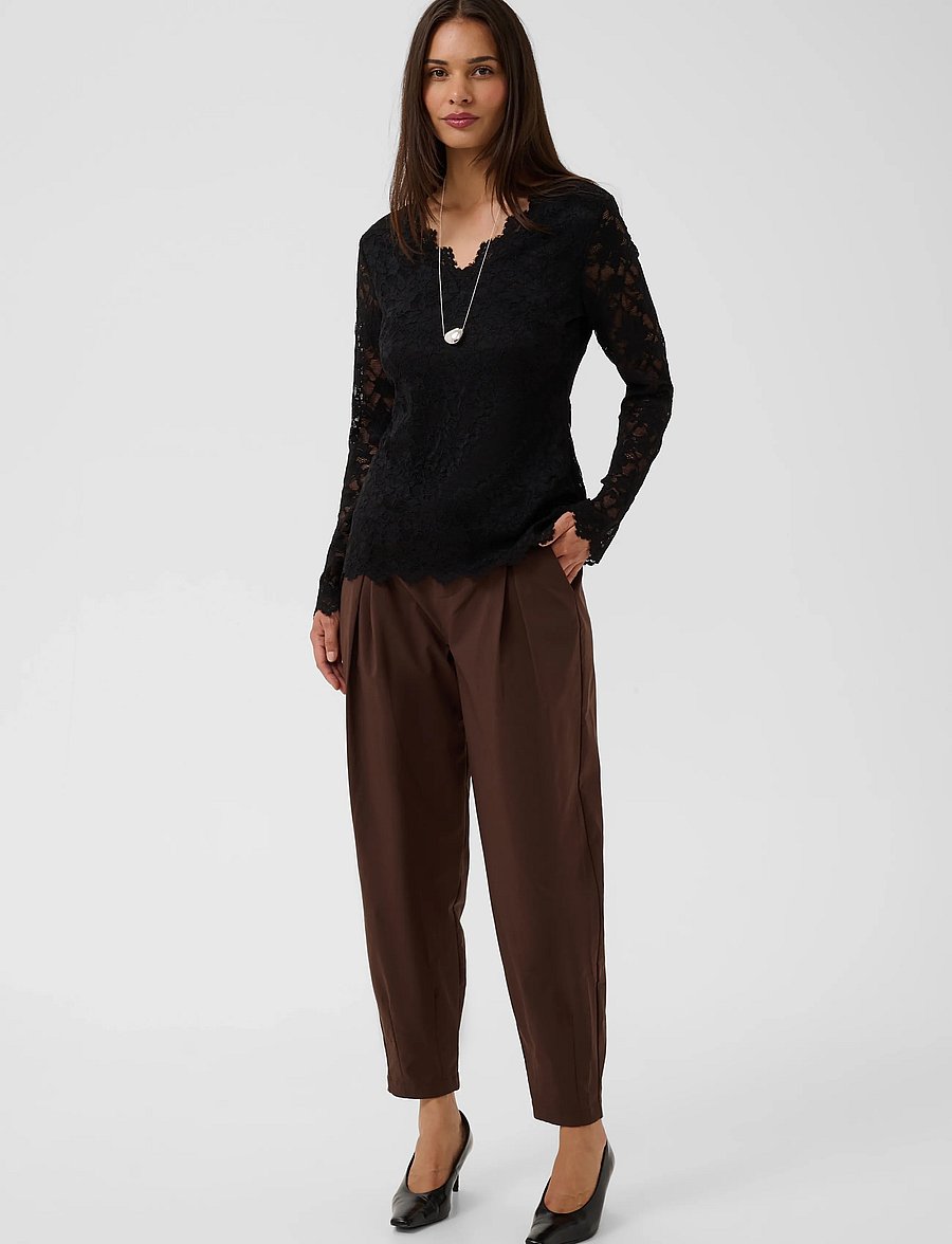 Culture - CUlively Blouse - long sleeved blouses - black - 3