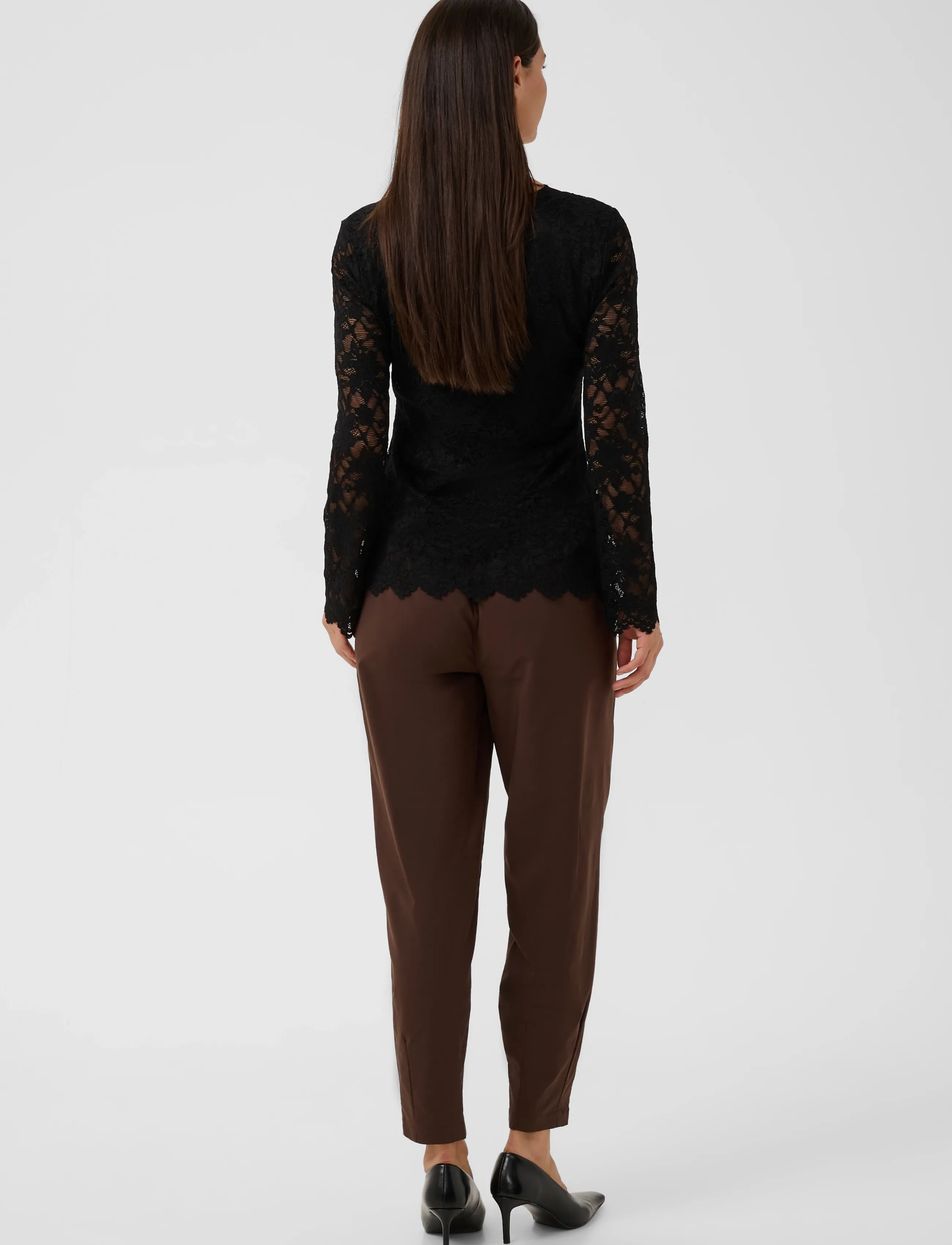 Culture - CUlively Blouse - long sleeved blouses - black - 4