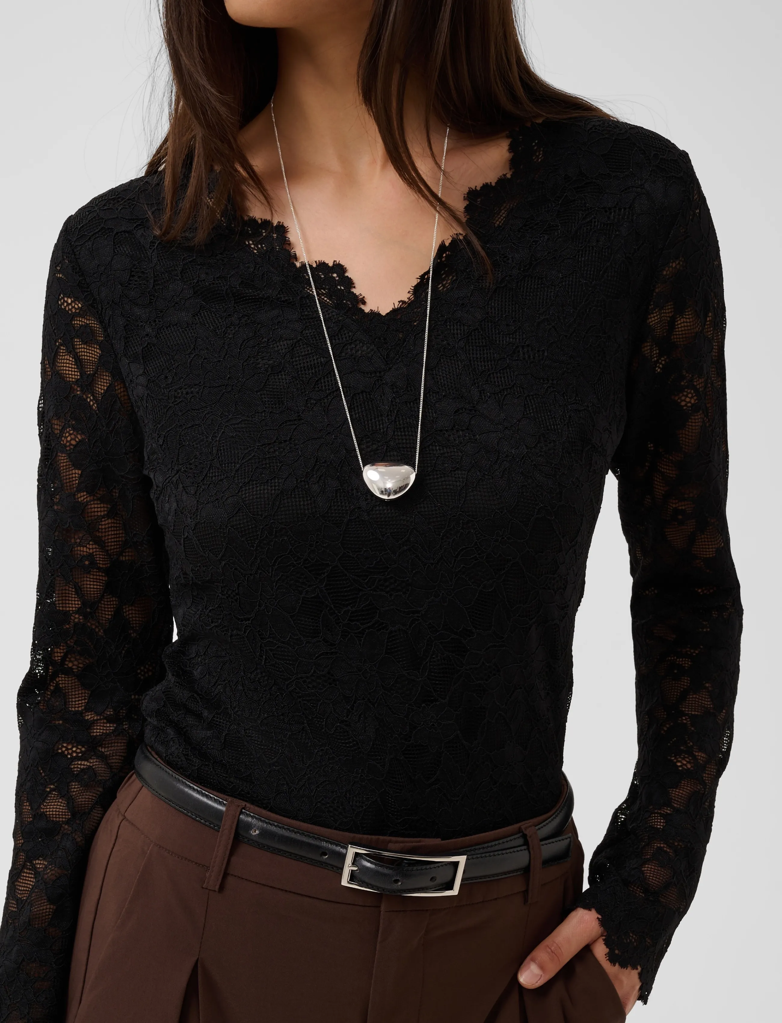 Culture - CUlively Blouse - long sleeved blouses - black - 5