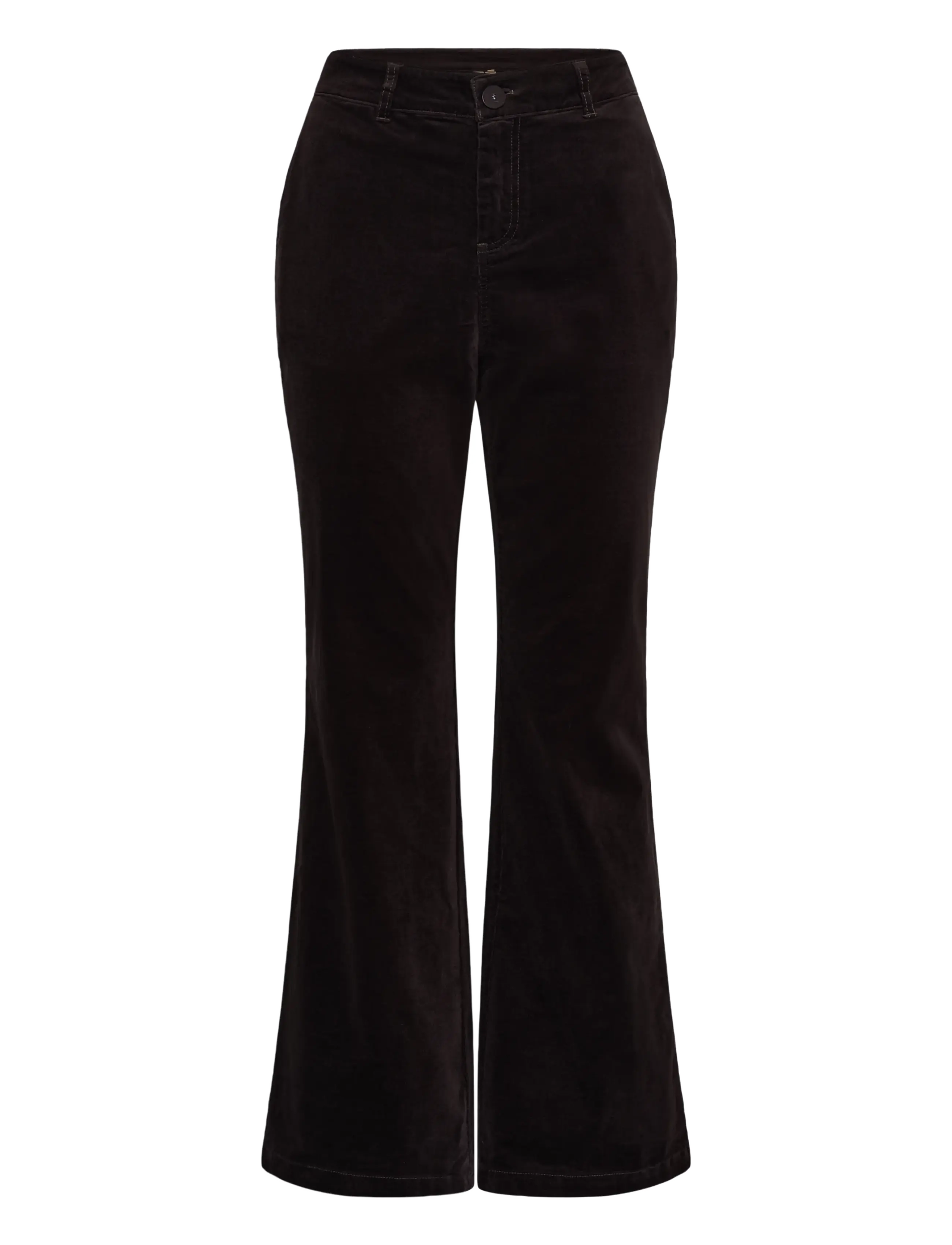 Culture CUtulum Flare Pants - Riided - COFFEE BEAN / brown