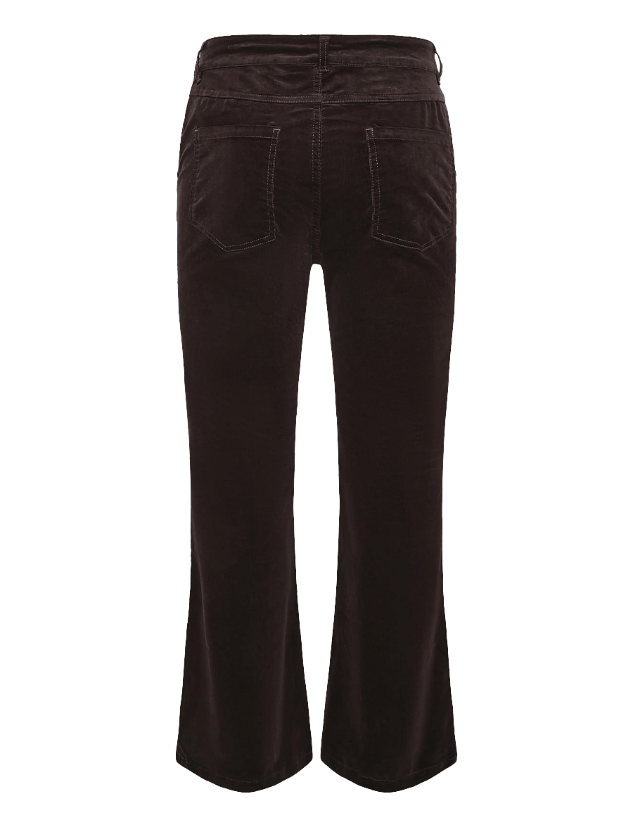 Culture - CUtulum Flare Pants - corduroy pants - coffee bean - 1