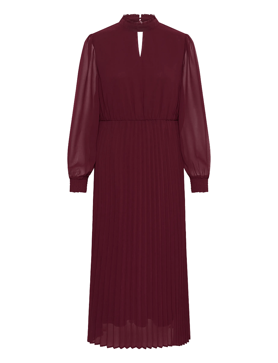 Culture - CUnatalia Juliana Dress - midiklänningar - chocolate truffle - 0