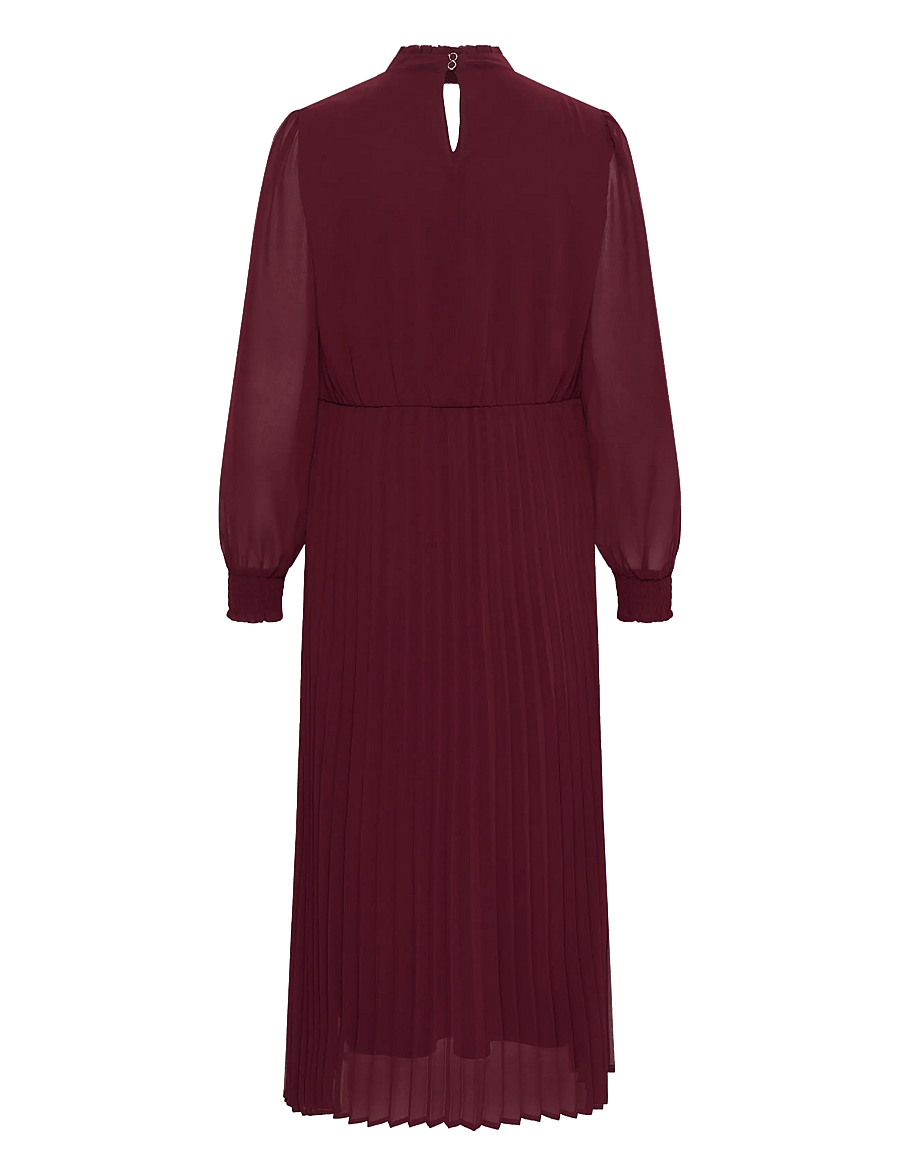 Culture - CUnatalia Juliana Dress - midiklänningar - chocolate truffle - 1