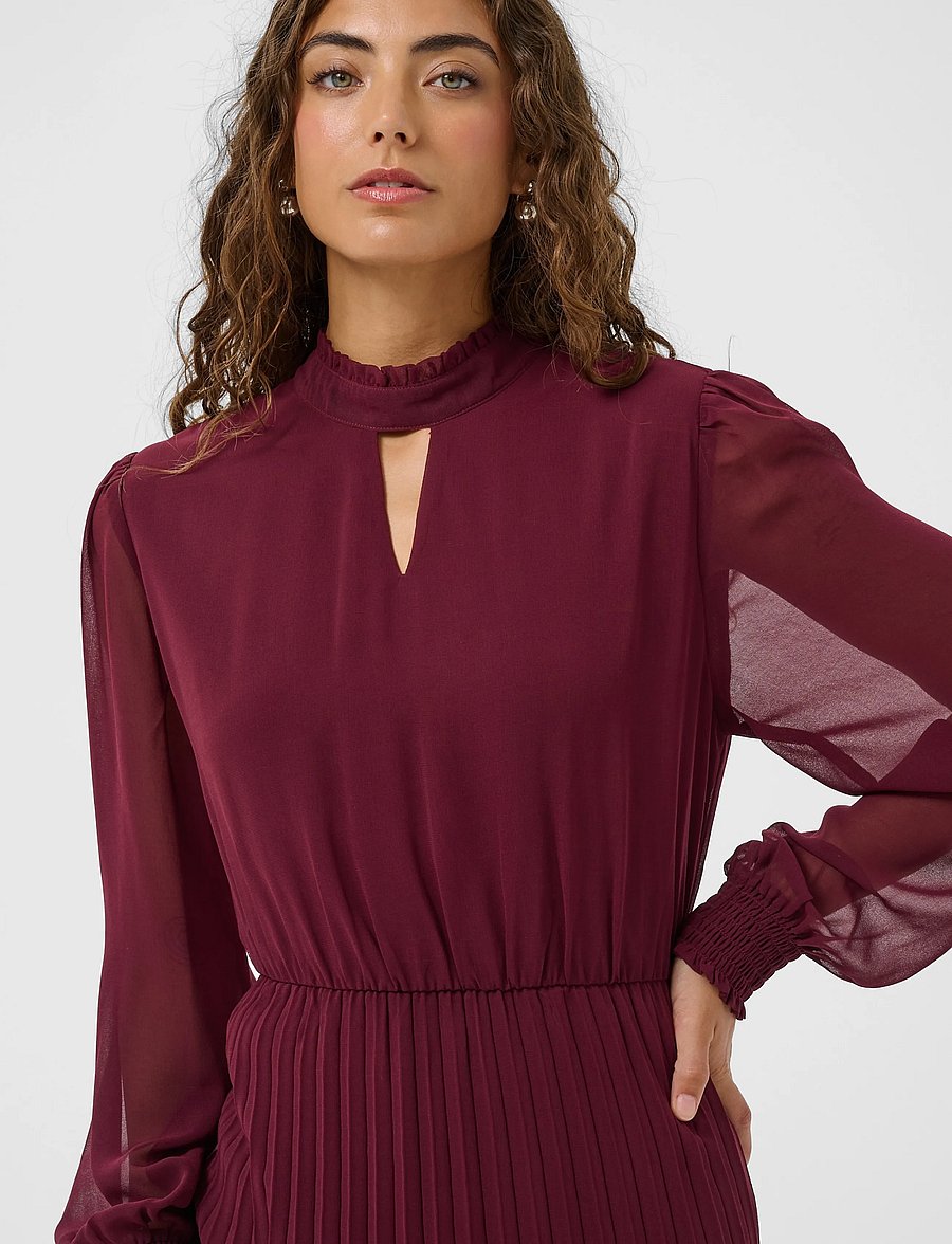 Culture - CUnatalia Juliana Dress - midiklänningar - chocolate truffle - 4