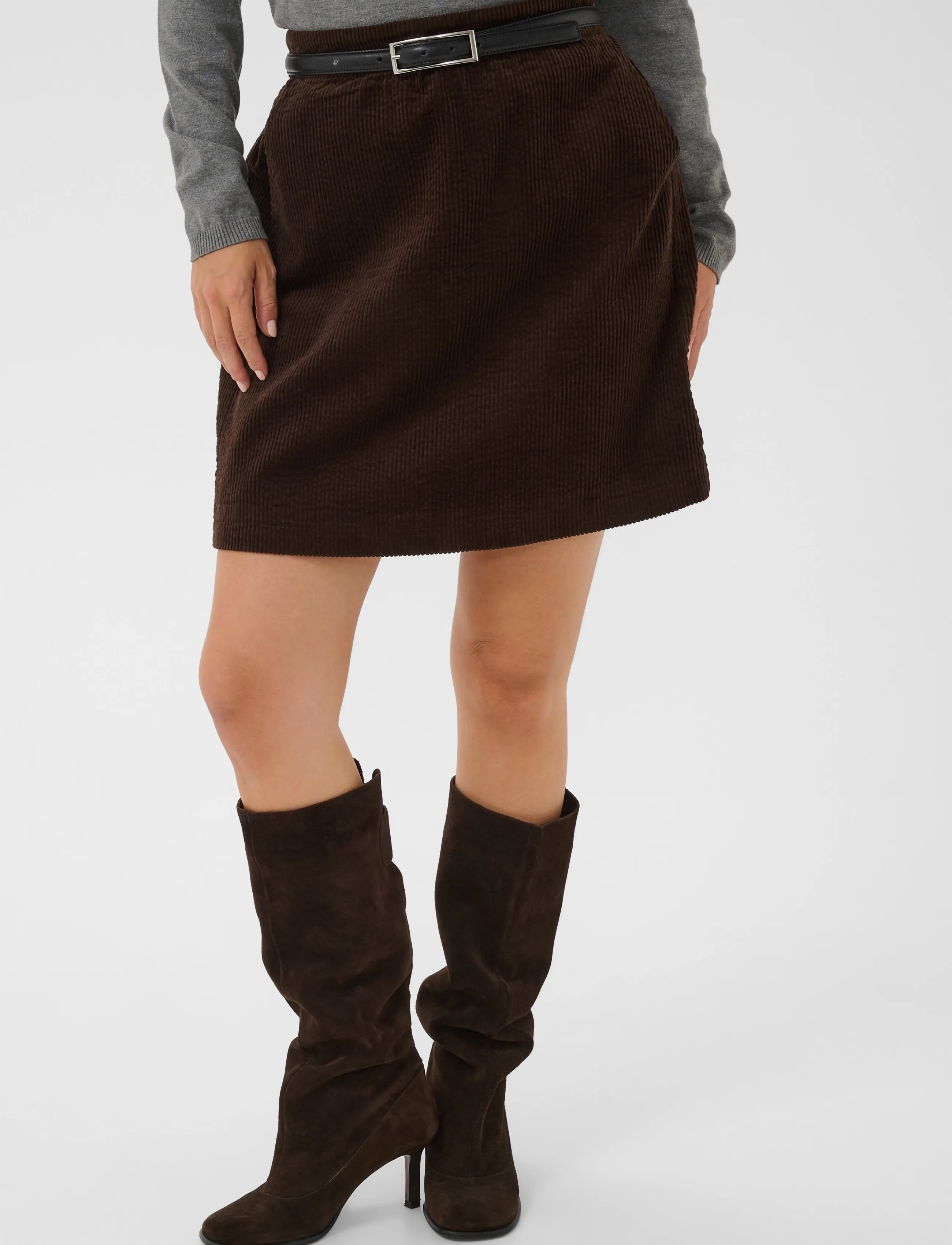Culture - CUmadelyn Klay Skirt - short skirts - coffee bean - 2