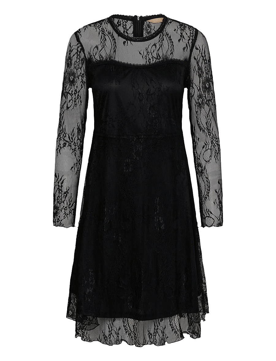 Culture - CUhenrietta Dress - pitskleidid - black - 0