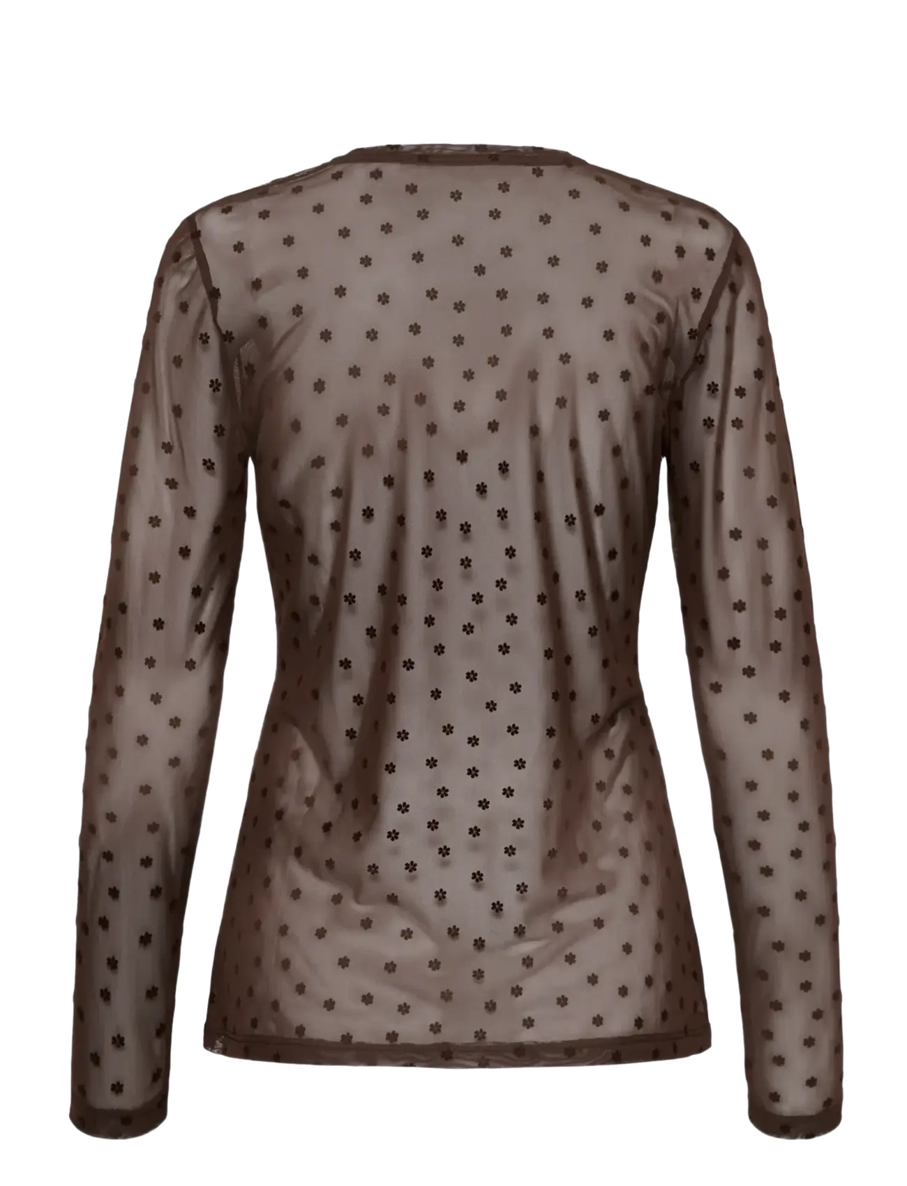 Culture - CULAYA MESH BLOUSE - langærmede bluser - coffee bean flower - 1