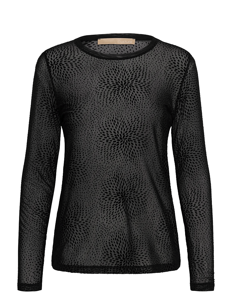 Culture - CULAYA MESH BLOUSE - long sleeved blouses - meteorite flower - 0