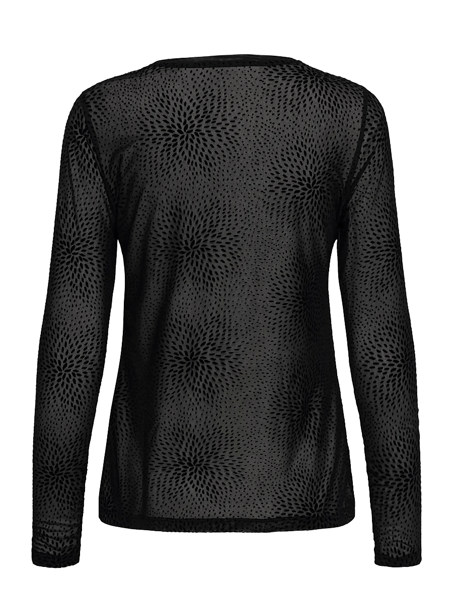 Culture - CULAYA MESH BLOUSE - long sleeved blouses - meteorite flower - 1