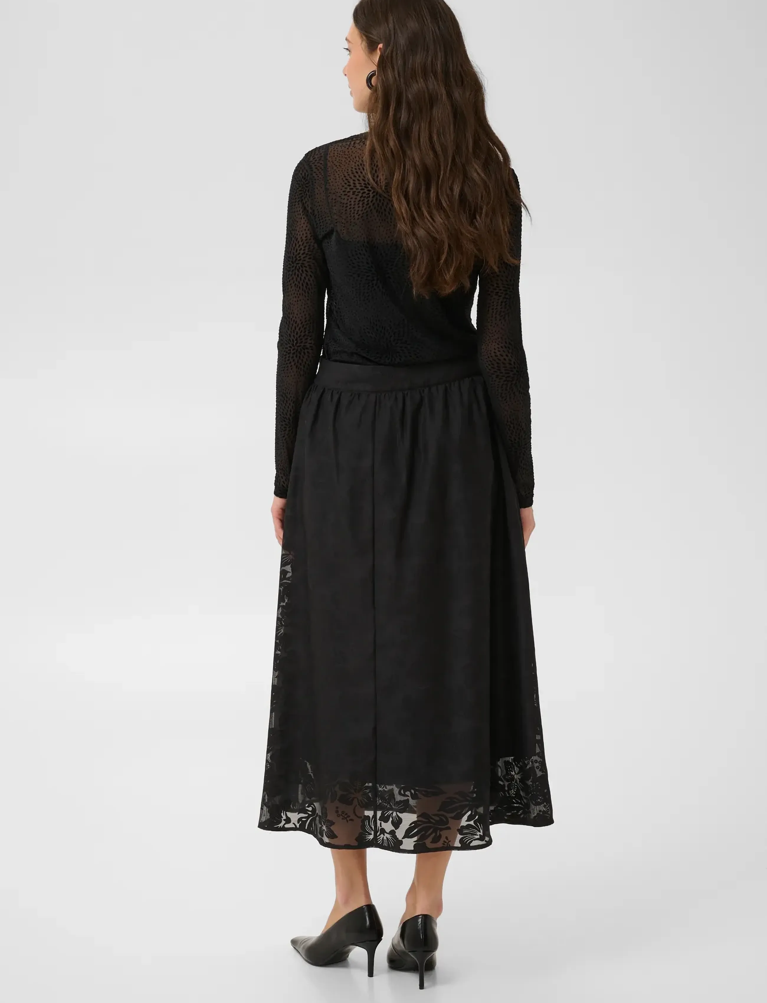 Culture - CULAYA MESH BLOUSE - langärmlige blusen - meteorite flower - 4