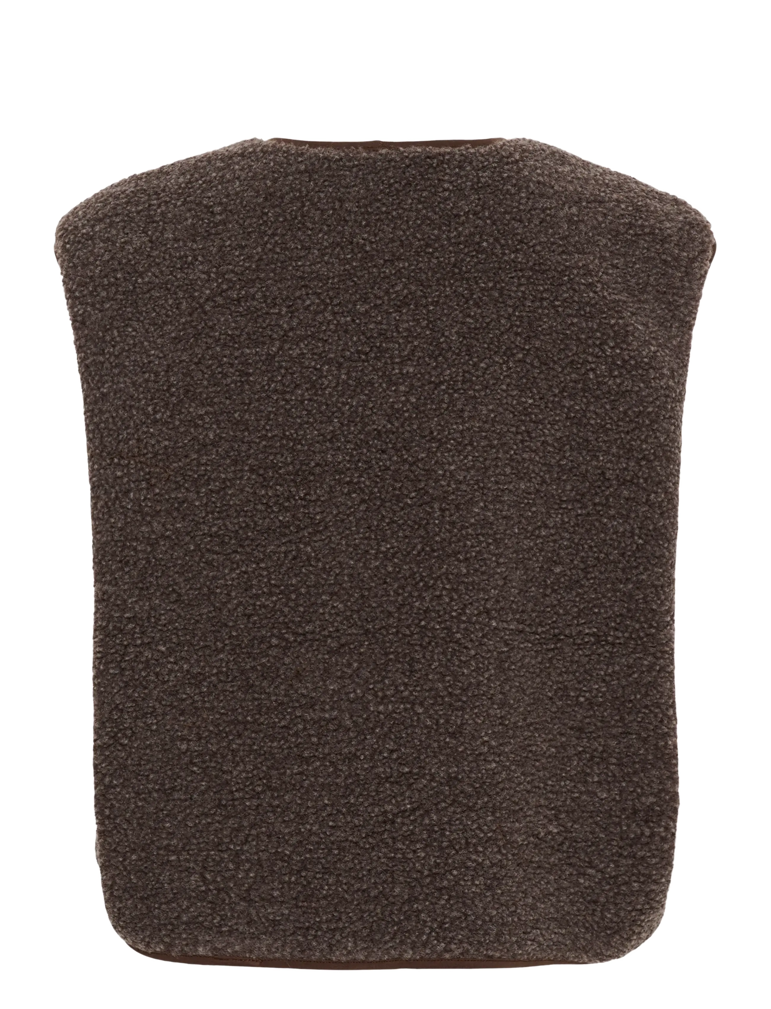 Culture - CUcatina Teddy Waistcoat - teddy-vestid - coffee bean melange - 1