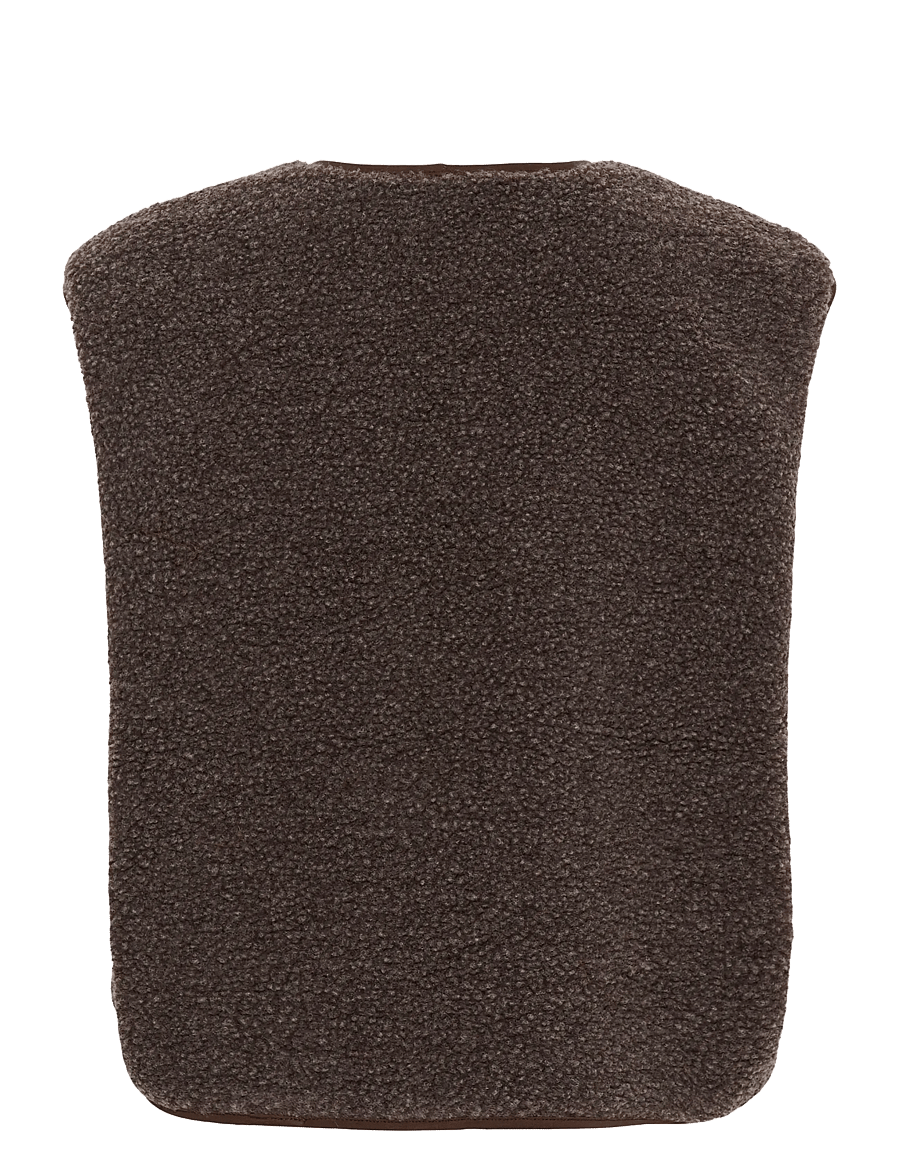 Culture - CUcatina Teddy Waistcoat - teddy-vestid - coffee bean melange - 1