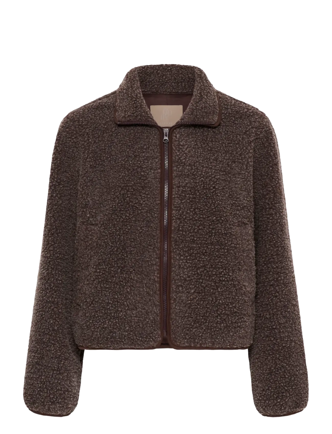 Culture CUcatina Teddy Jacket - Kläder - COFFEE BEAN MELANGE / brown