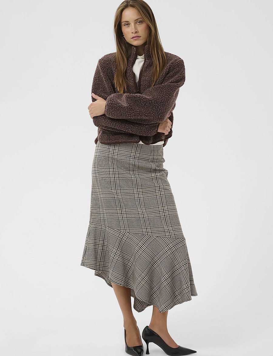 Culture - CUcatina Teddy Jacket - coffee bean melange - 3