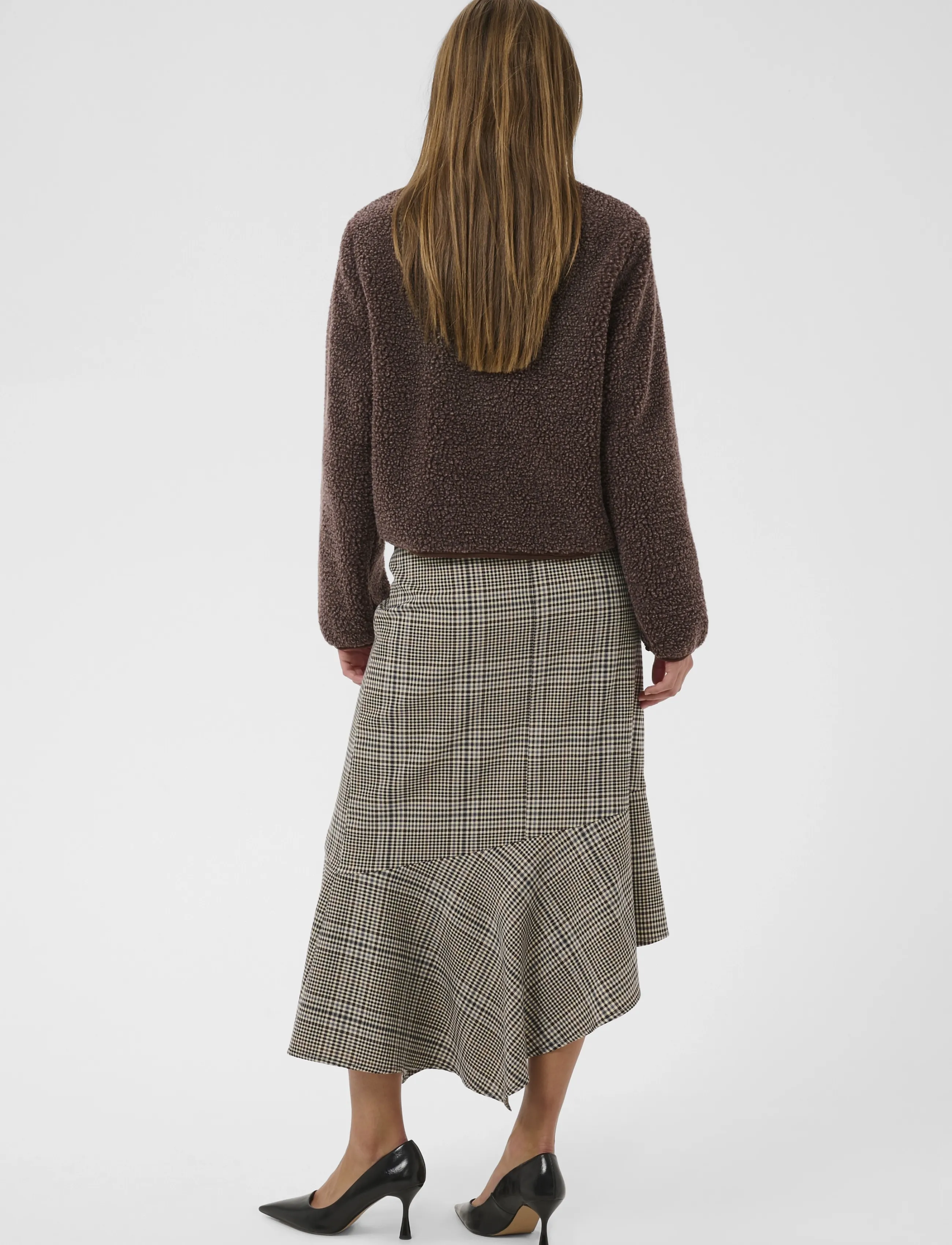 Culture - CUcatina Teddy Jacket - coffee bean melange - 4