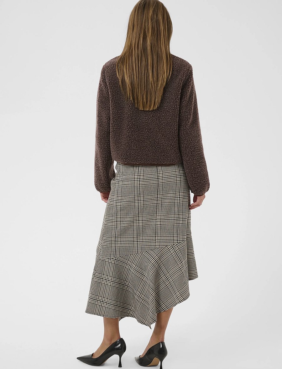 Culture - CUcatina Teddy Jacket - coffee bean melange - 4