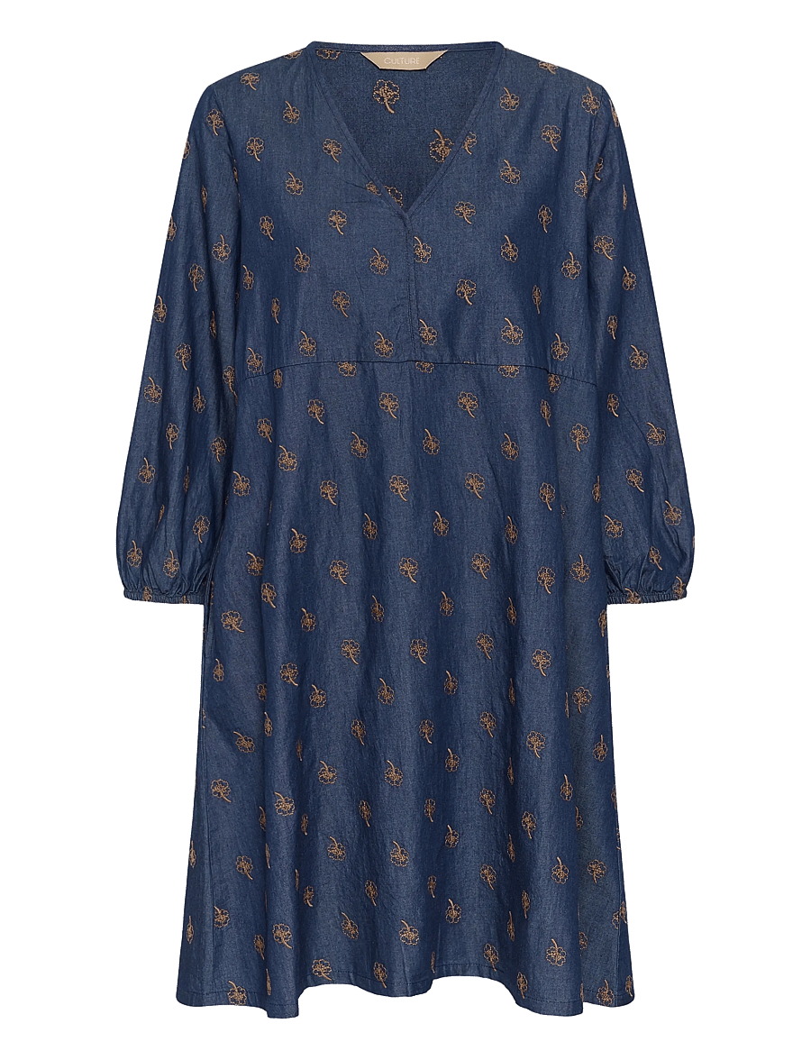 Culture - CUclover Michelle Short Dress - korte kjoler - rinse wash - 0