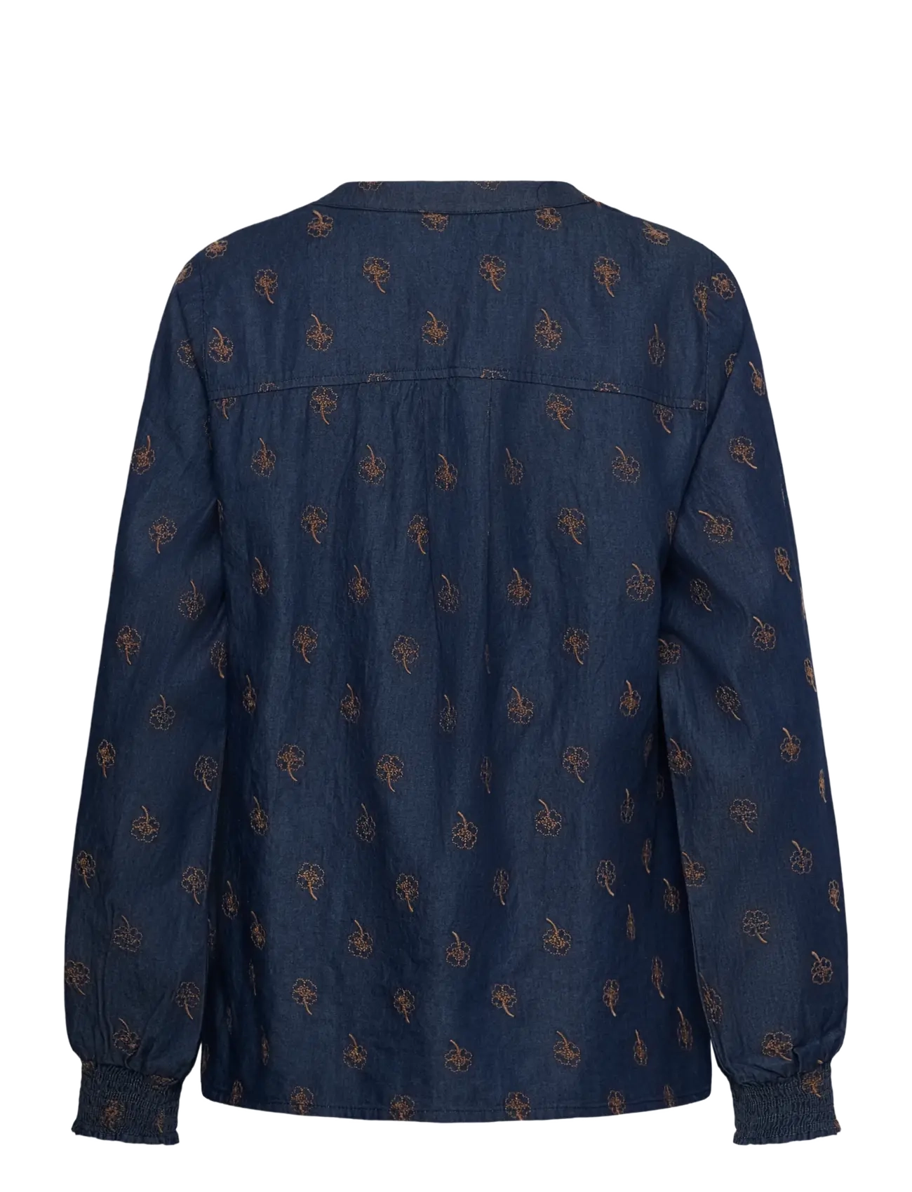 Culture - CUclover Michelle Blouse - långärmade blusar - rinse wash - 1