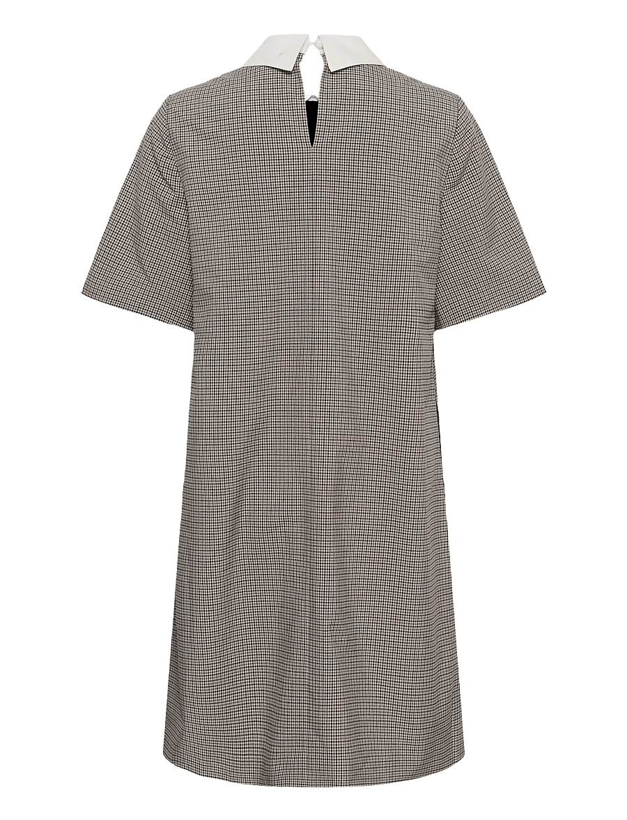 Culture - CUCATHLIN DRESS - korta klänningar - gray check - 1
